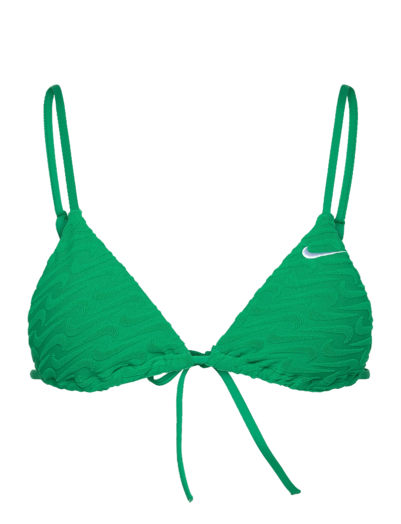 NIKE SWIM - Nike Swoosh Terry Towelling Triangle Bikini Top - sportiga badkläder - stadium green - 1
