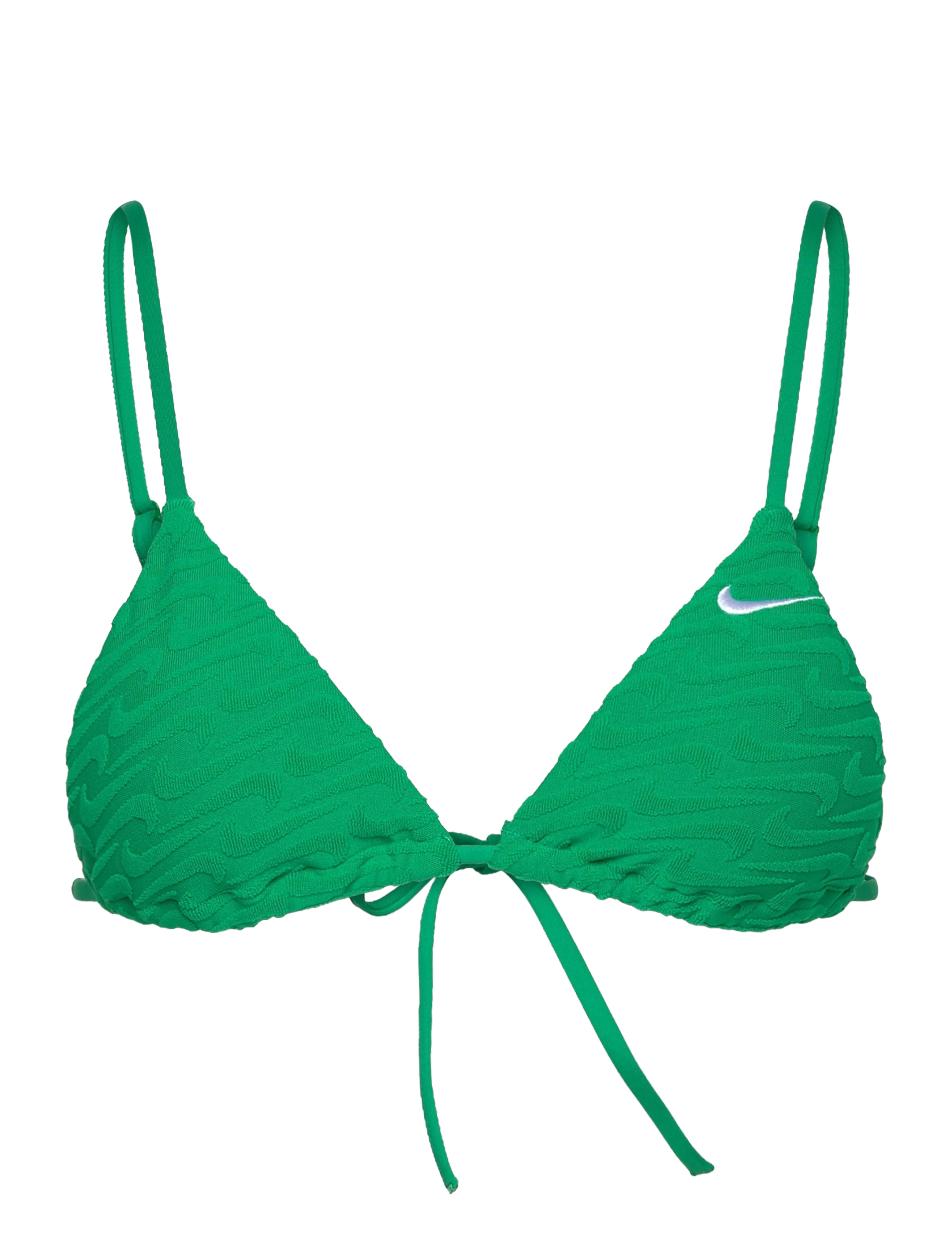 NIKE SWIM Nike Swoosh Terry Towelling Triangle Bikini Top - Bademode - STADIUM GREEN / green