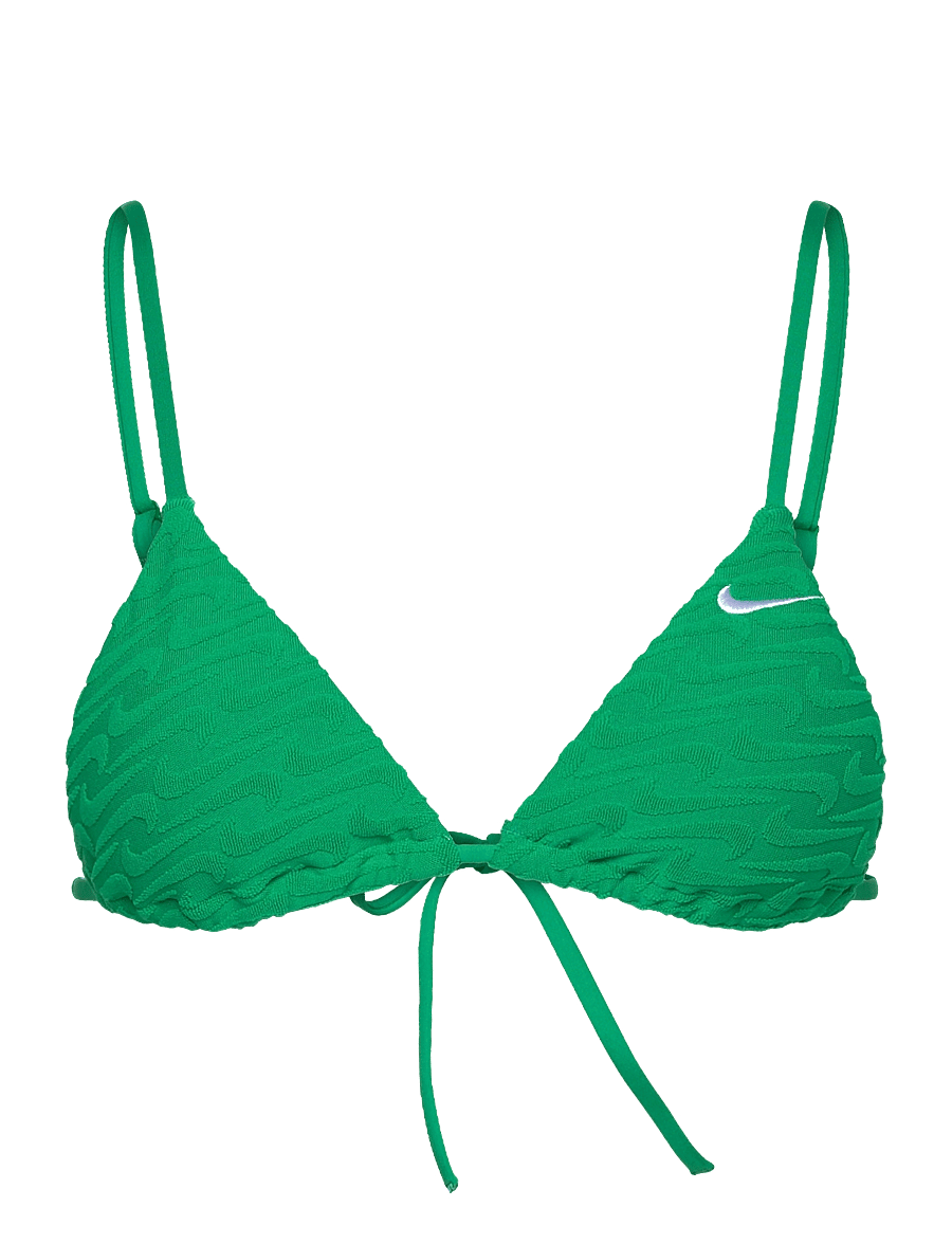 NIKE SWIM - Nike Swoosh Terry Towelling Triangle Bikini Top - sport-bademode - stadium green - 1