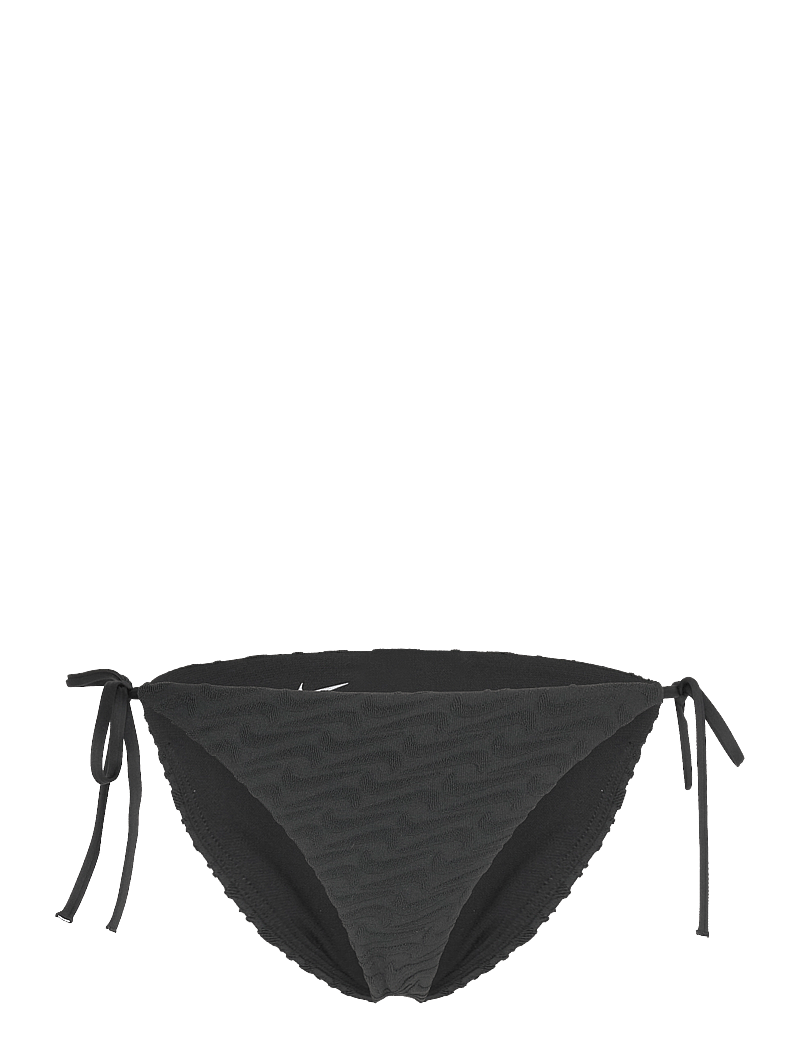 NIKE SWIM - Nike Swoosh Terry Towelling String Bikini Bottom - sport-bademode - black - 1