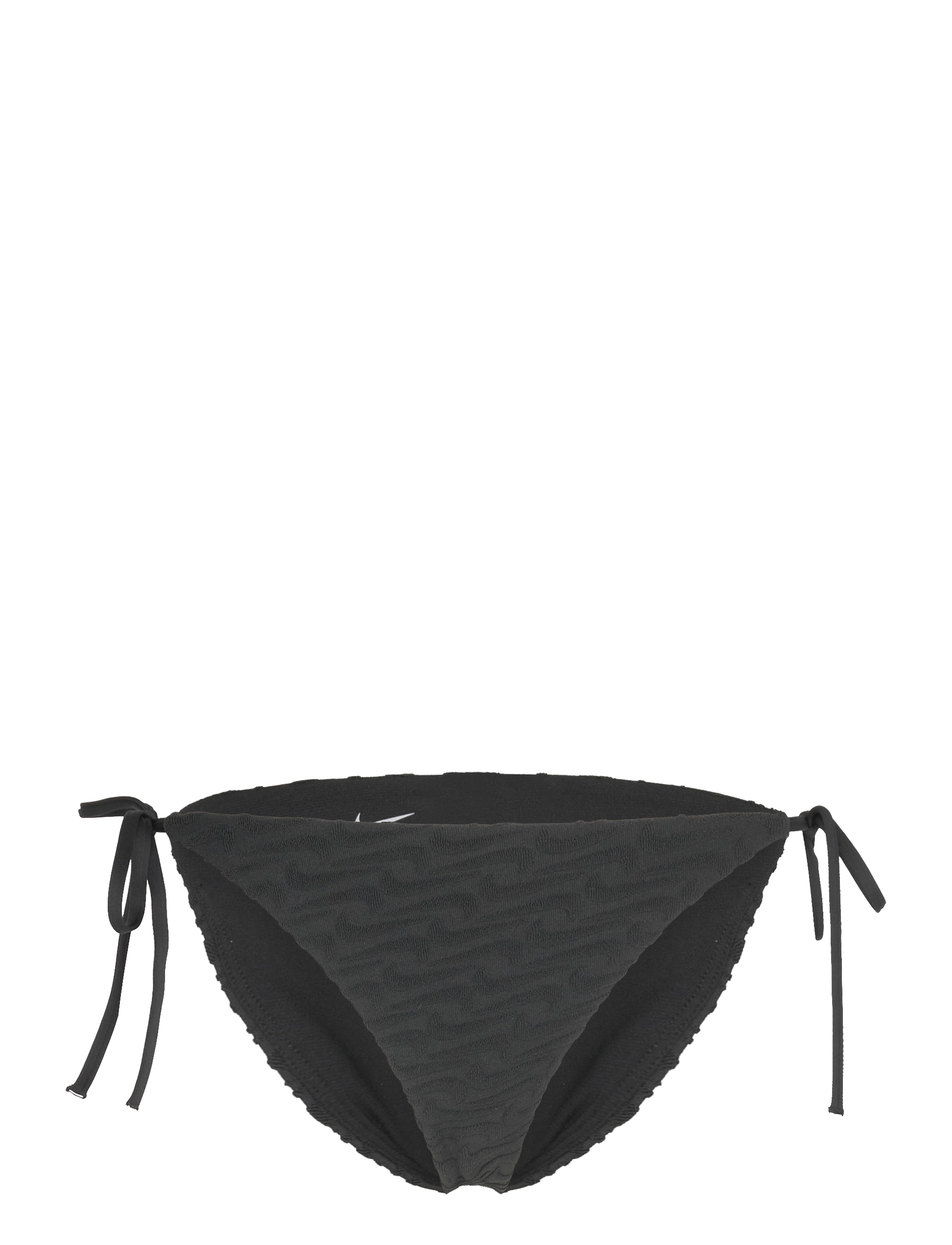 NIKE SWIM - Nike Swoosh Terry Towelling String Bikini Bottom - sport-bademode - black - 1