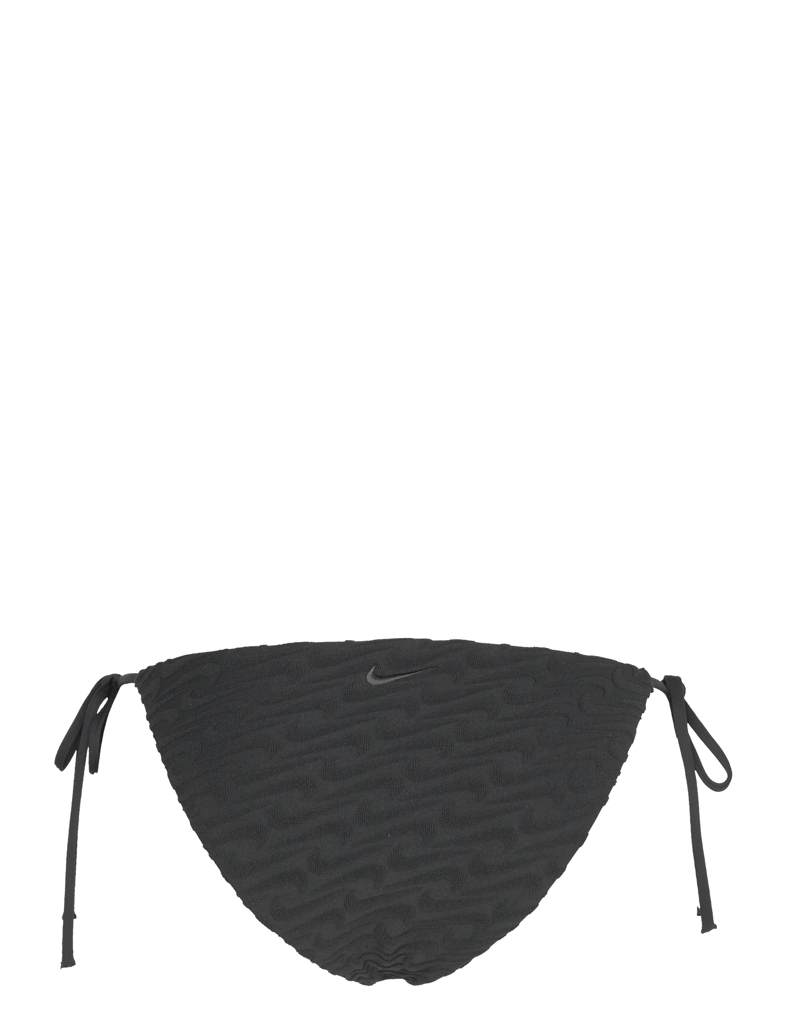 NIKE SWIM - Nike Swoosh Terry Towelling String Bikini Bottom - sport-bademode - black - 2