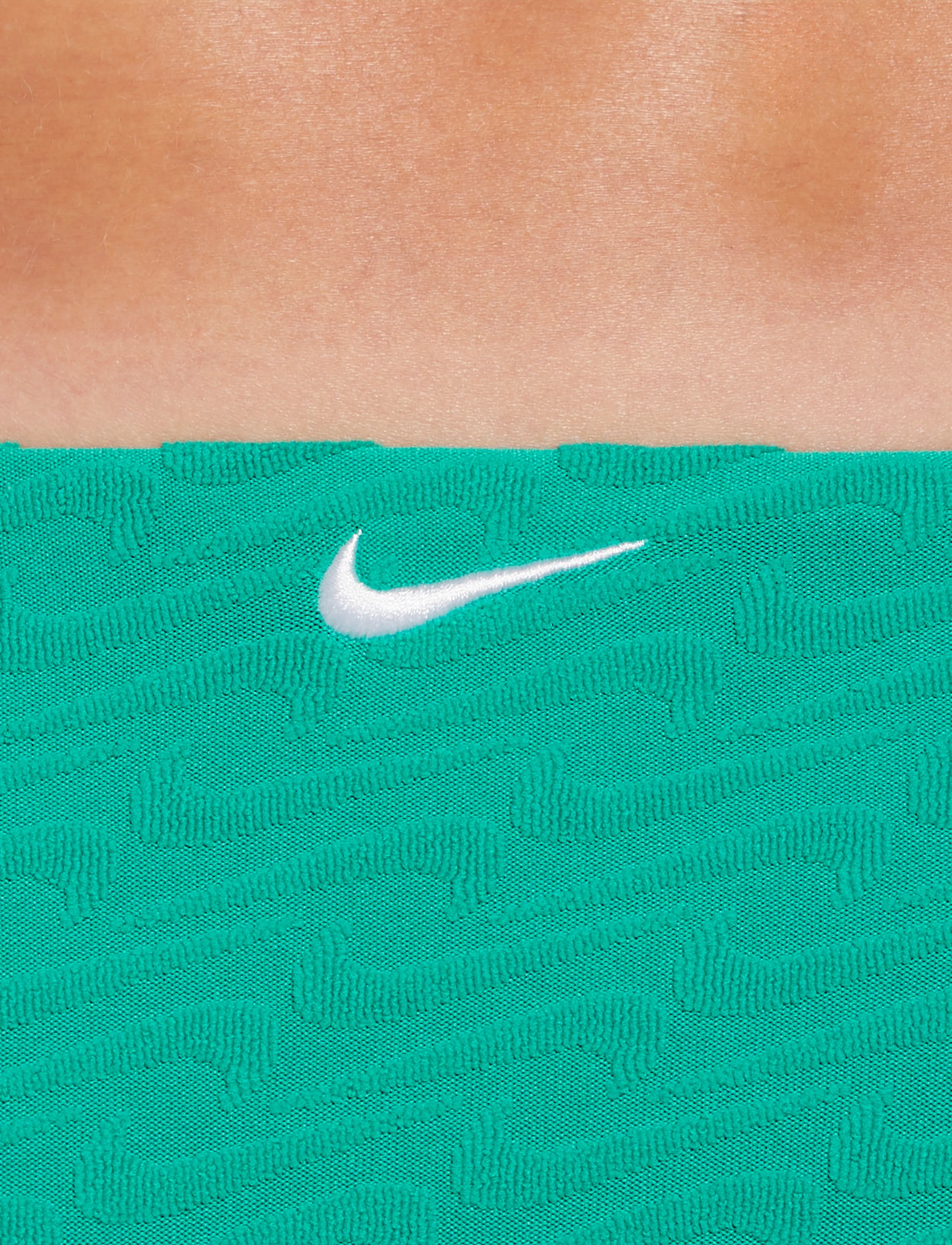 NIKE SWIM - Nike Swoosh Terry Towelling String Bikini Bottom - sportsbadetøj - stadium green - 4