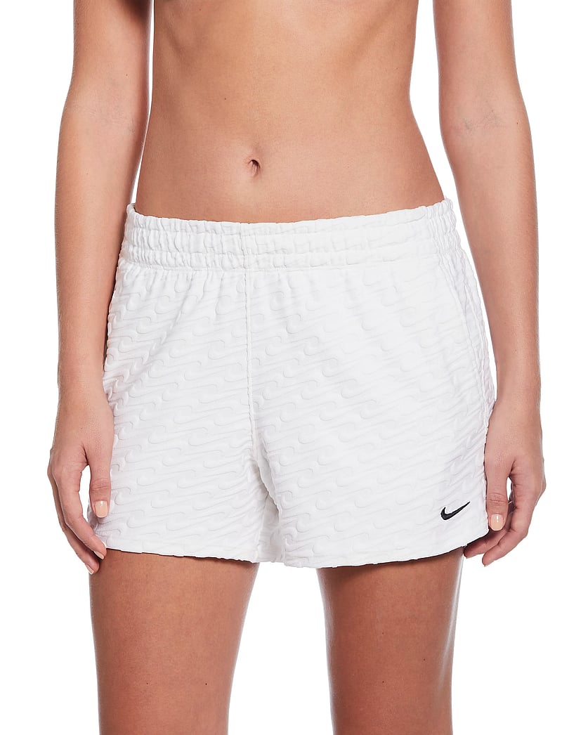 NIKE SWIM - Nike Swoosh Terry Towelling Terry Short - träningsshorts - white - 0