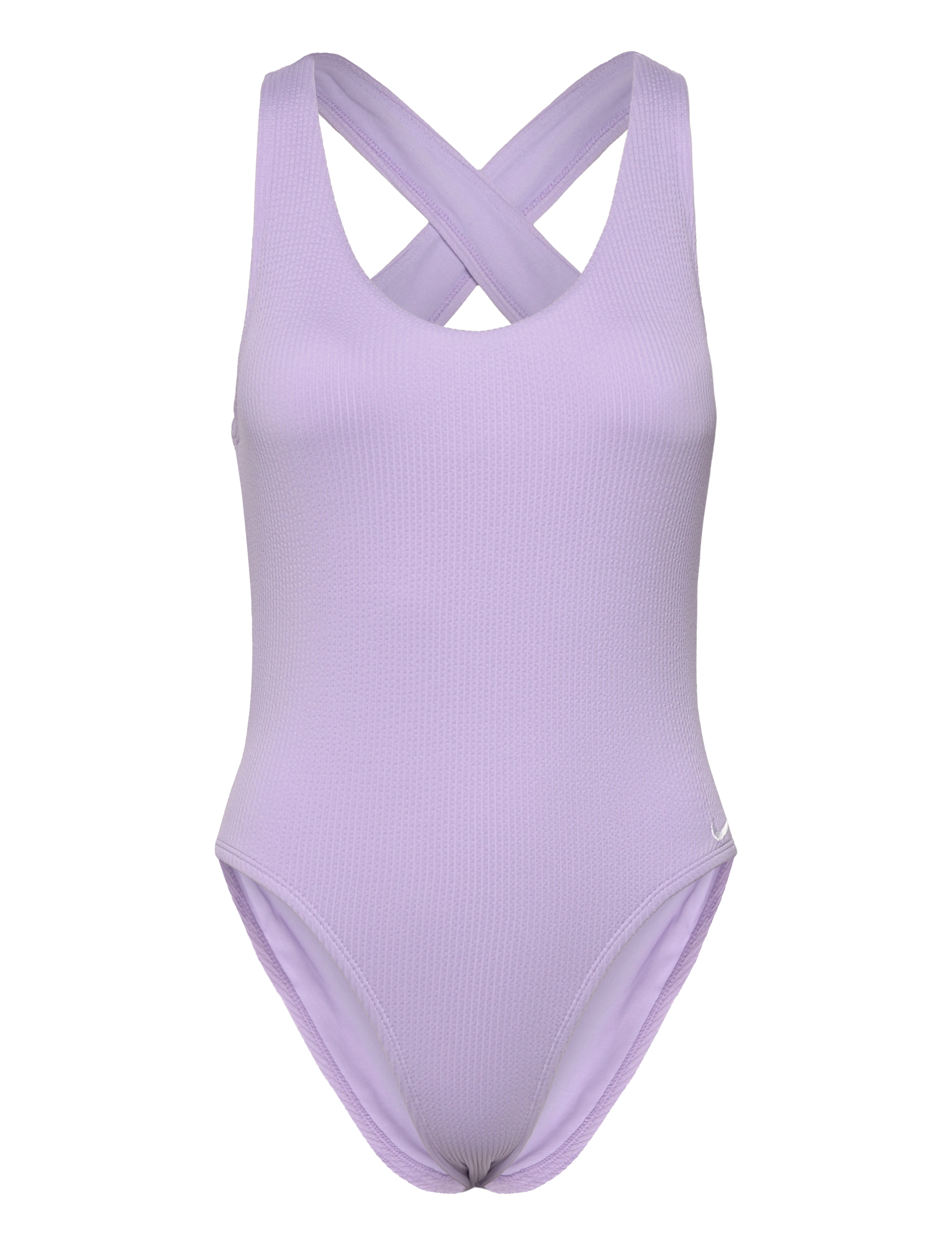 NIKE SWIM Nike Elevated Essential Pucker Crossback One Piece Lila - M - Damen
