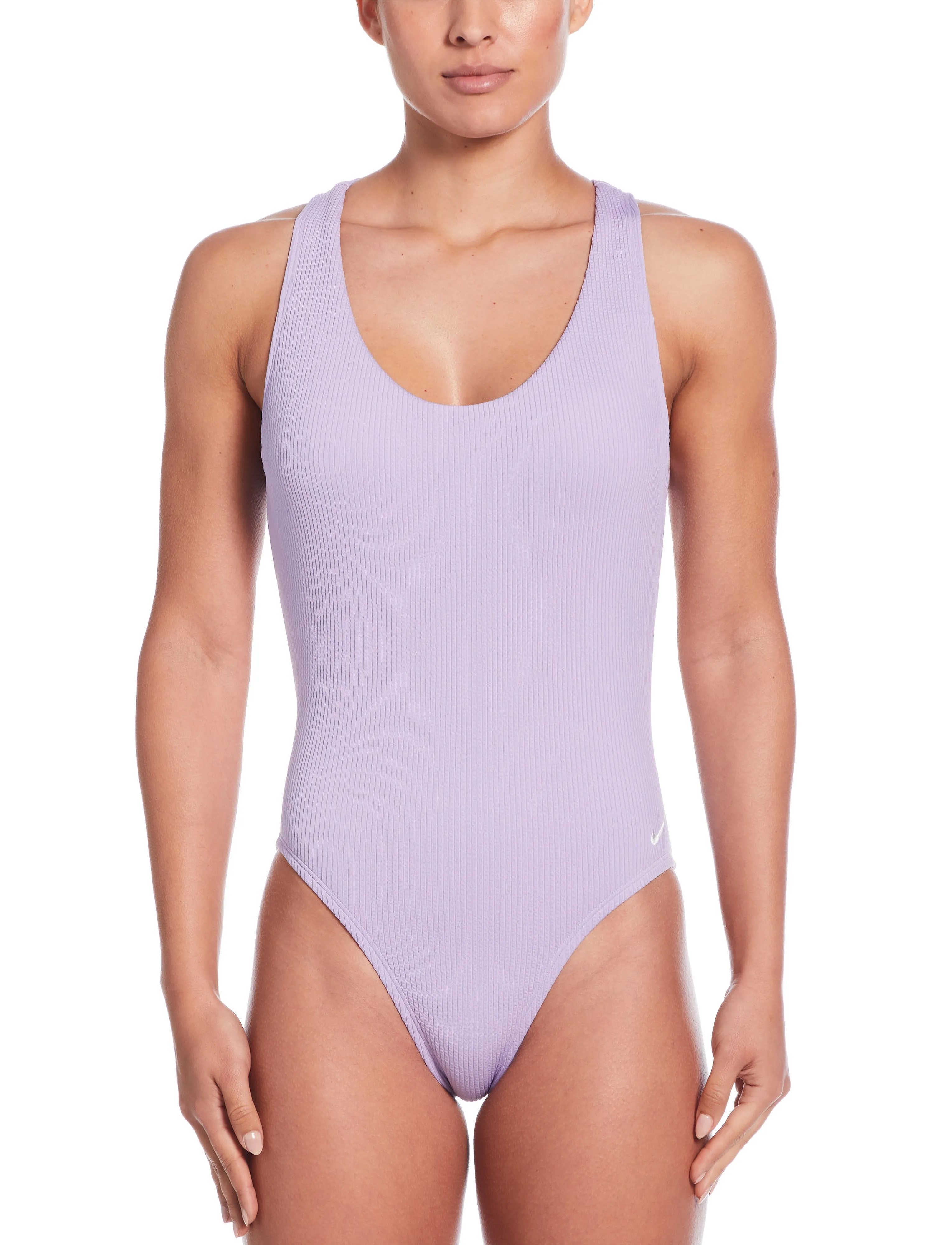 NIKE SWIM Nike Elevated Essential Pucker Crossback One Piece, S, Sport Bademode, Lila - Swimsuits, Frauen