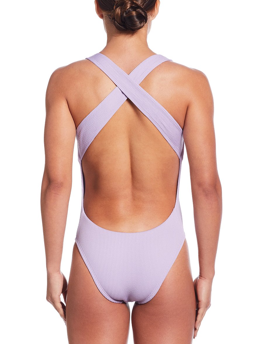 NIKE SWIM - Nike Elevated Essential Pucker Crossback One Piece - maillots 1 pièce - hydrangeas - 3