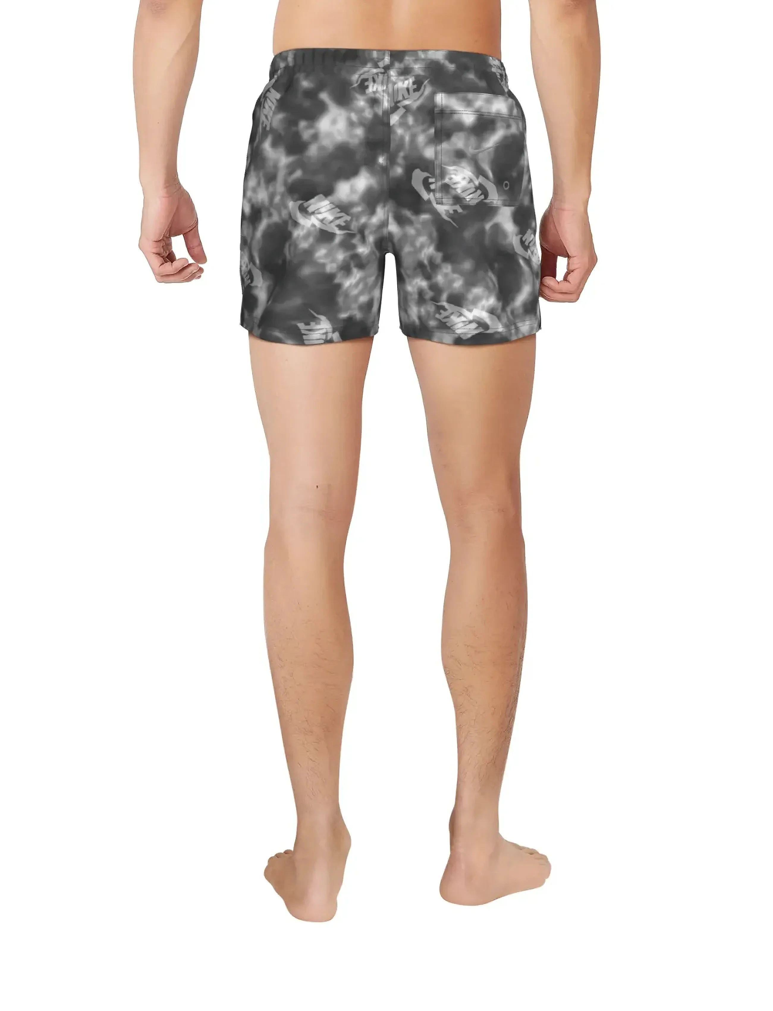NIKE SWIM - Nike Water Tie Dye 5" Volley Short - badebukser - wolf grey - 3
