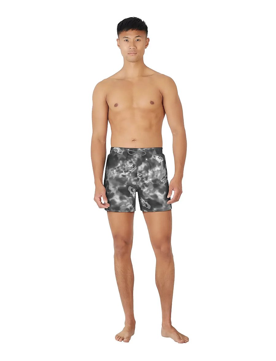 NIKE SWIM - Nike Water Tie Dye 5" Volley Short - badebukser - wolf grey - 4