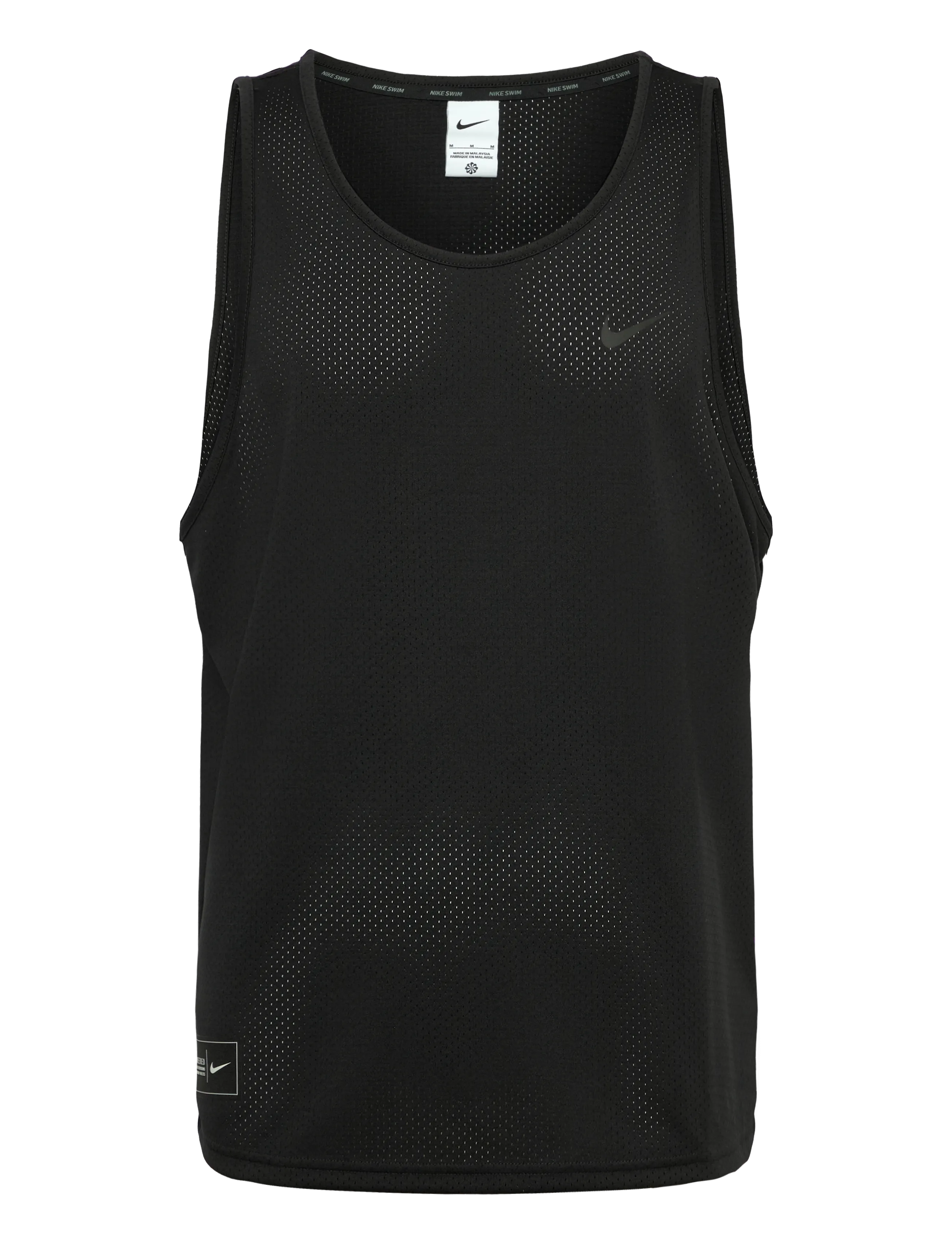 NIKE SWIM Nike Mesh Mesh Tank Oberteil Schwarz - XS - Herren