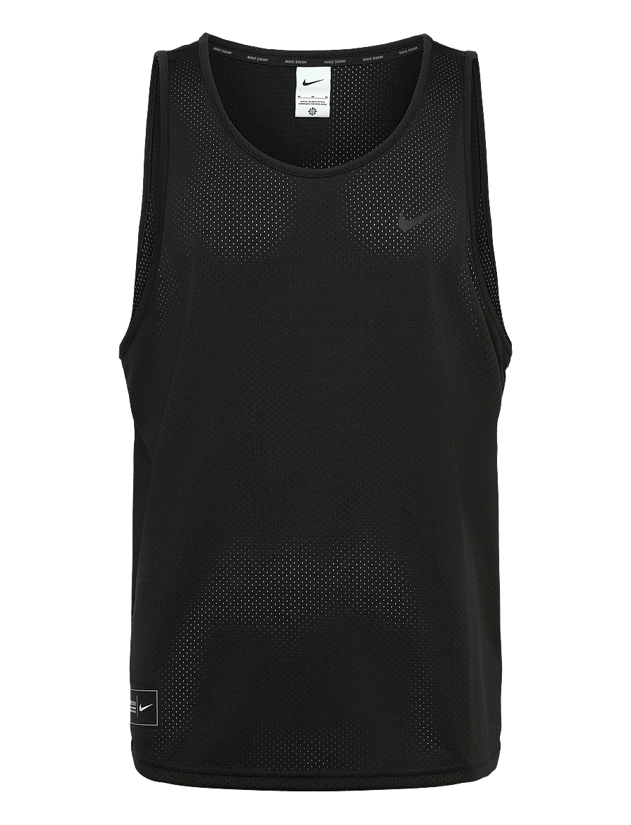 NIKE SWIM - Nike Mesh Mesh Tank Top - treenitopit - black - 1