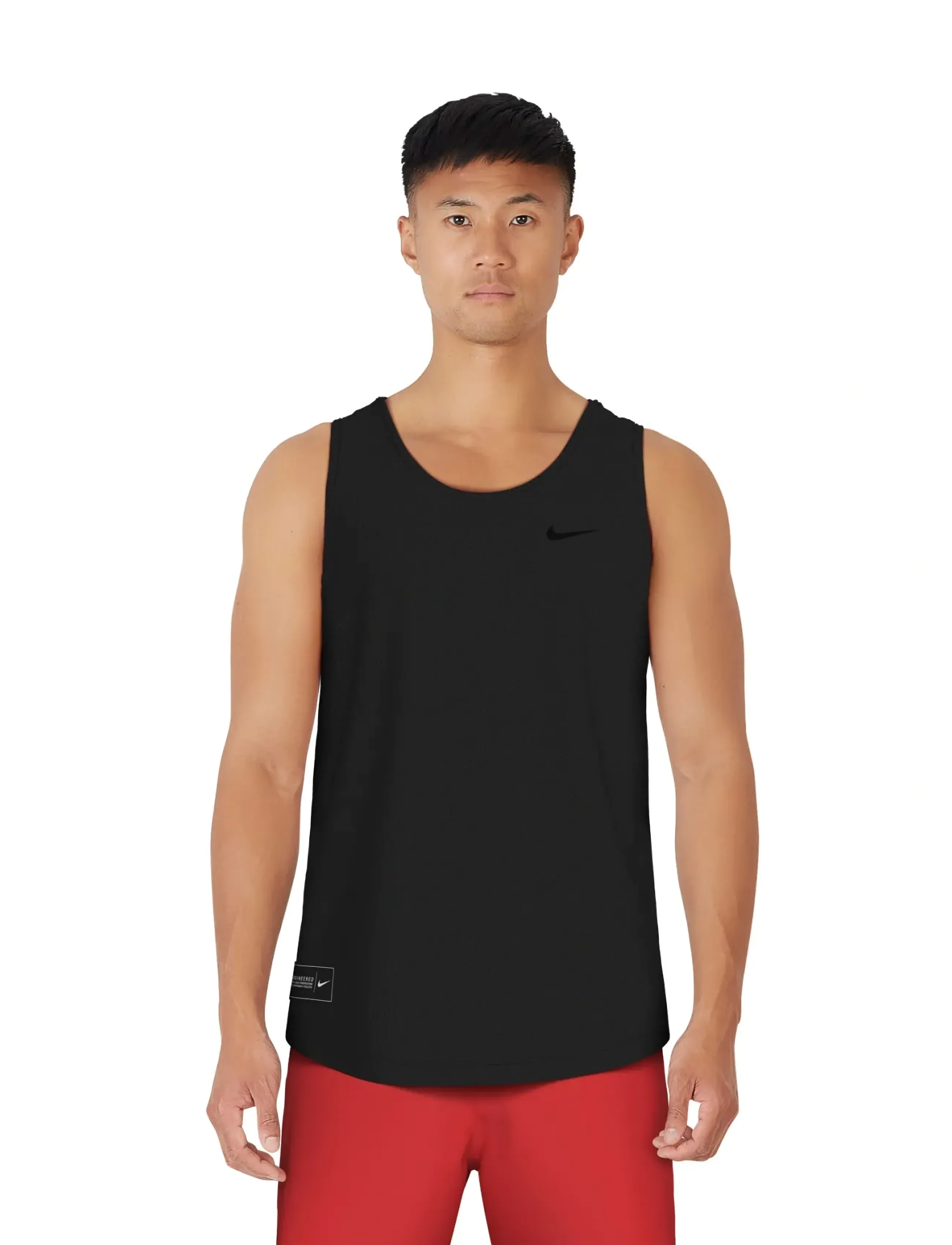 NIKE SWIM Nike Mesh Mesh Tank Top, Mænd, Mesh Tanktop, Sort, Str: XS