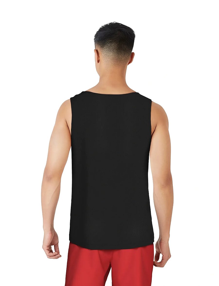 NIKE SWIM - Nike Mesh Mesh Tank Top - treenitopit - black - 3