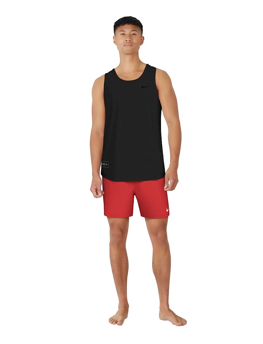 NIKE SWIM - Nike Mesh Mesh Tank Top - treenitopit - black - 4
