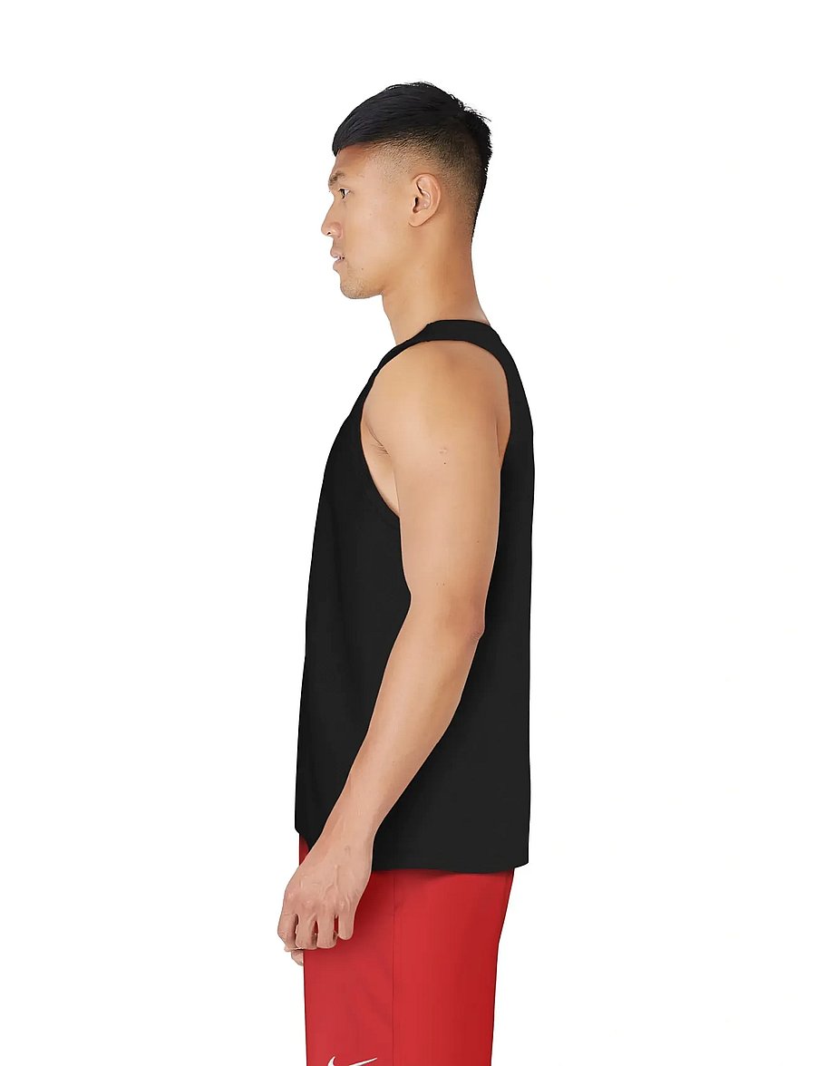 NIKE SWIM - Nike Mesh Mesh Tank Top - treenitopit - black - 5