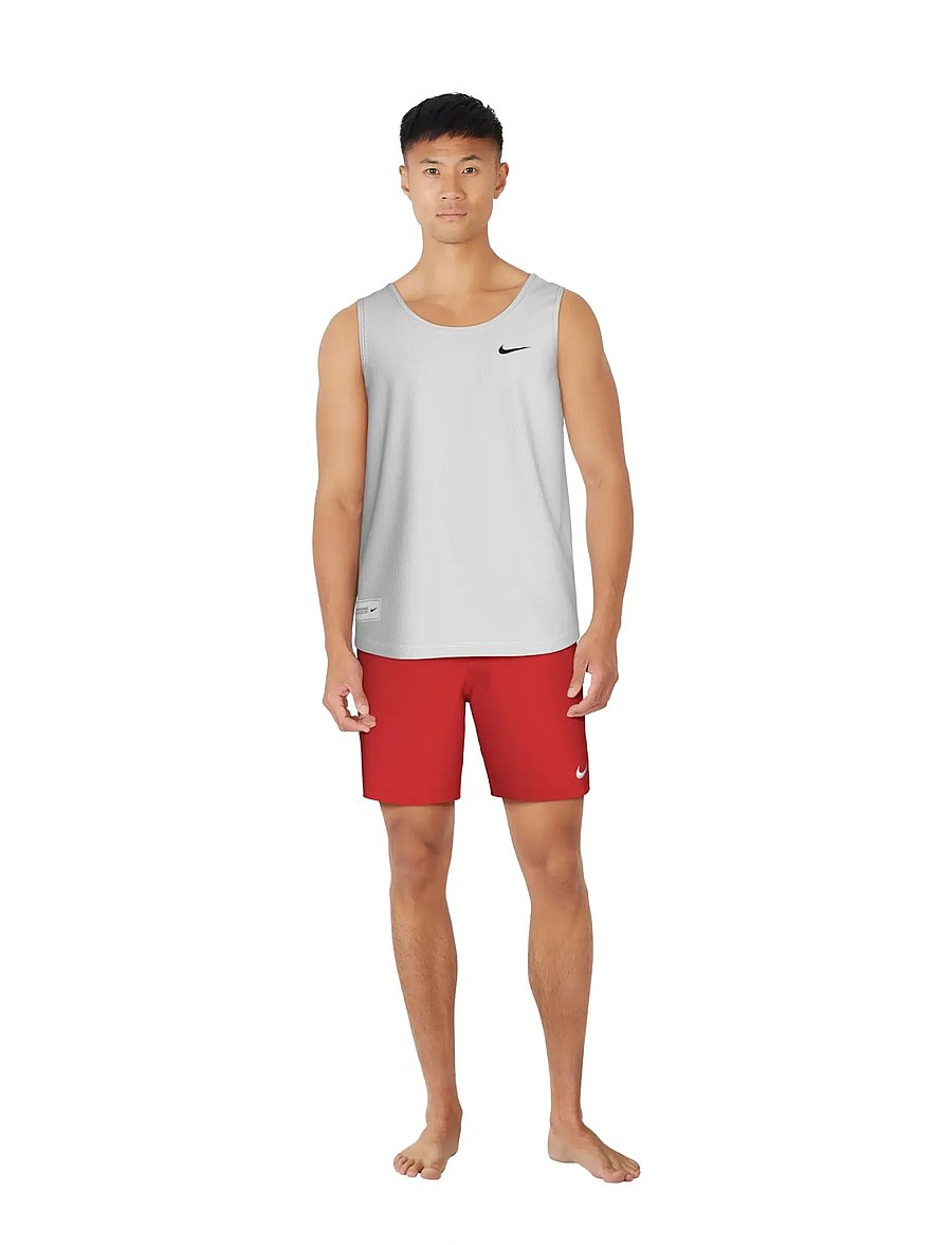 NIKE SWIM - Nike Mesh Mesh Tank Top - toppe & t-shirts - white - 4