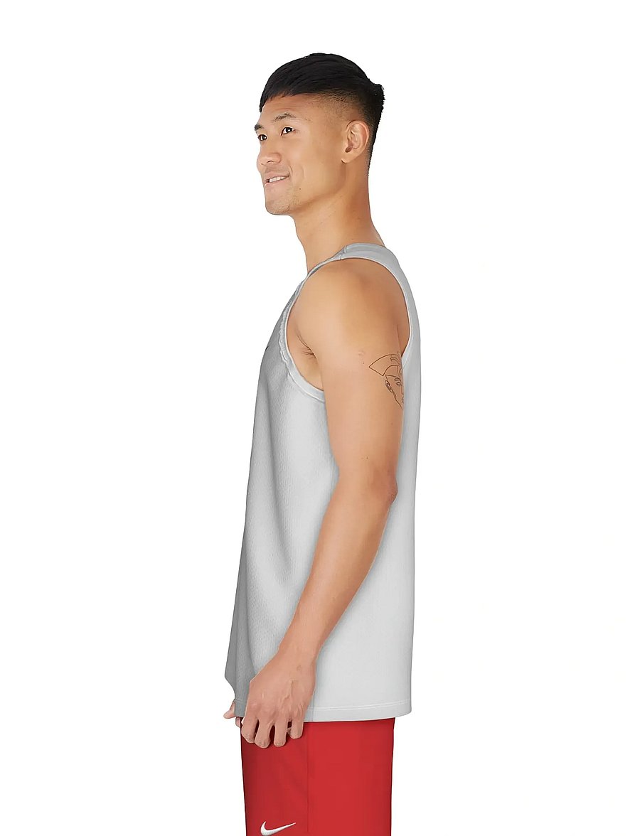NIKE SWIM - Nike Mesh Mesh Tank Top - toppe & t-shirts - white - 5