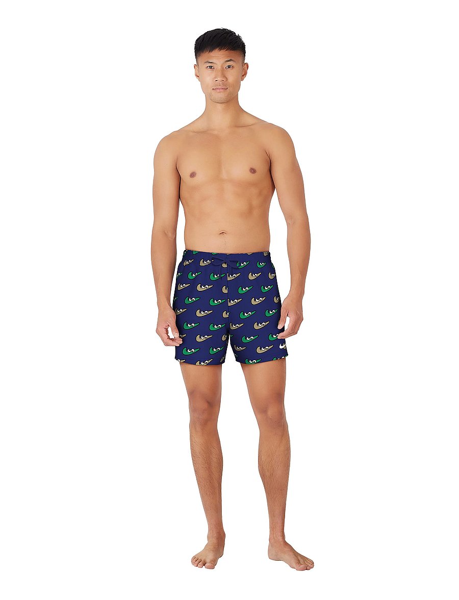 NIKE SWIM - Nike Multi Print 5" Volley Short - lühikesed ujumispüksid - midnight navy - 4