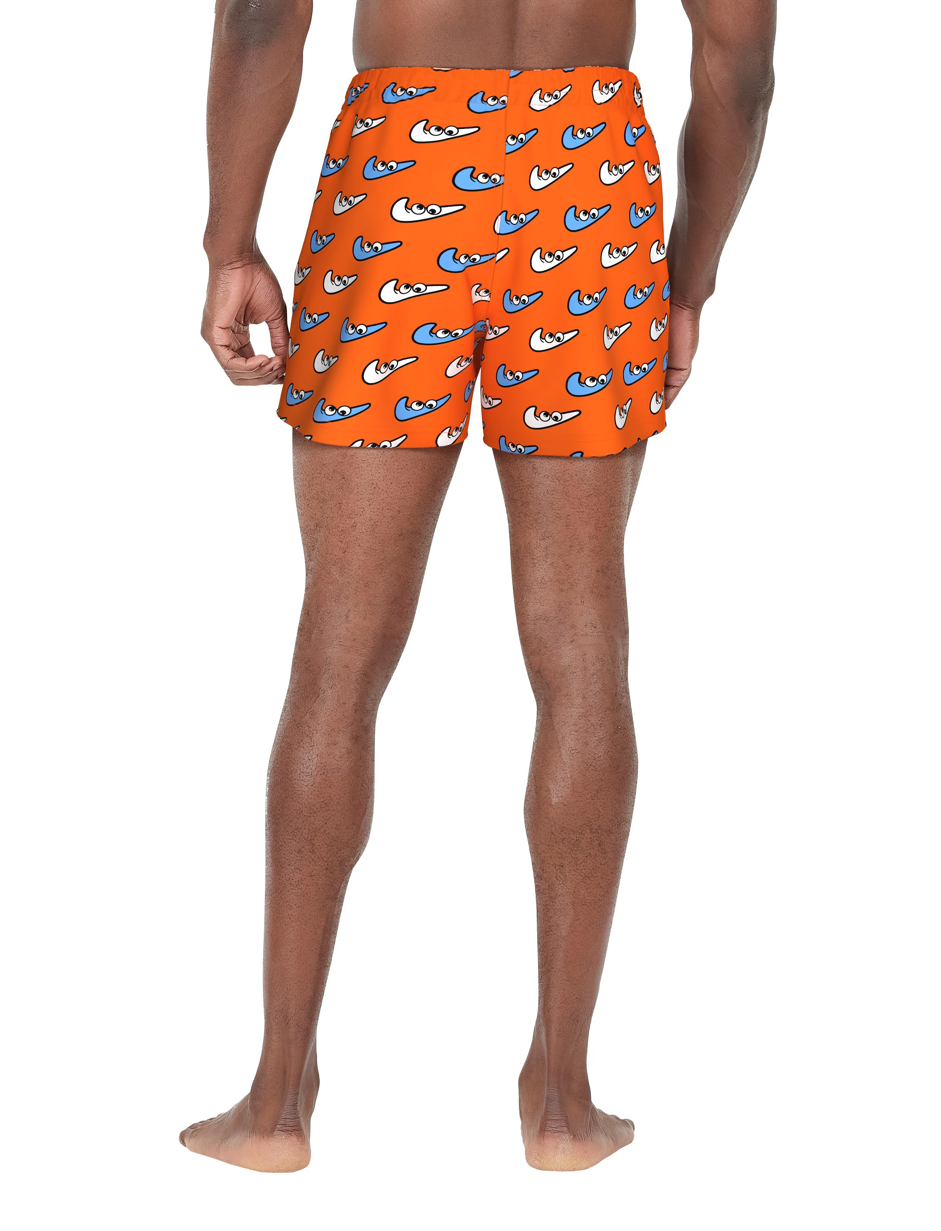 NIKE SWIM - Nike Multi Print 5" Volley Short - swim shorts - orange blaze - 3