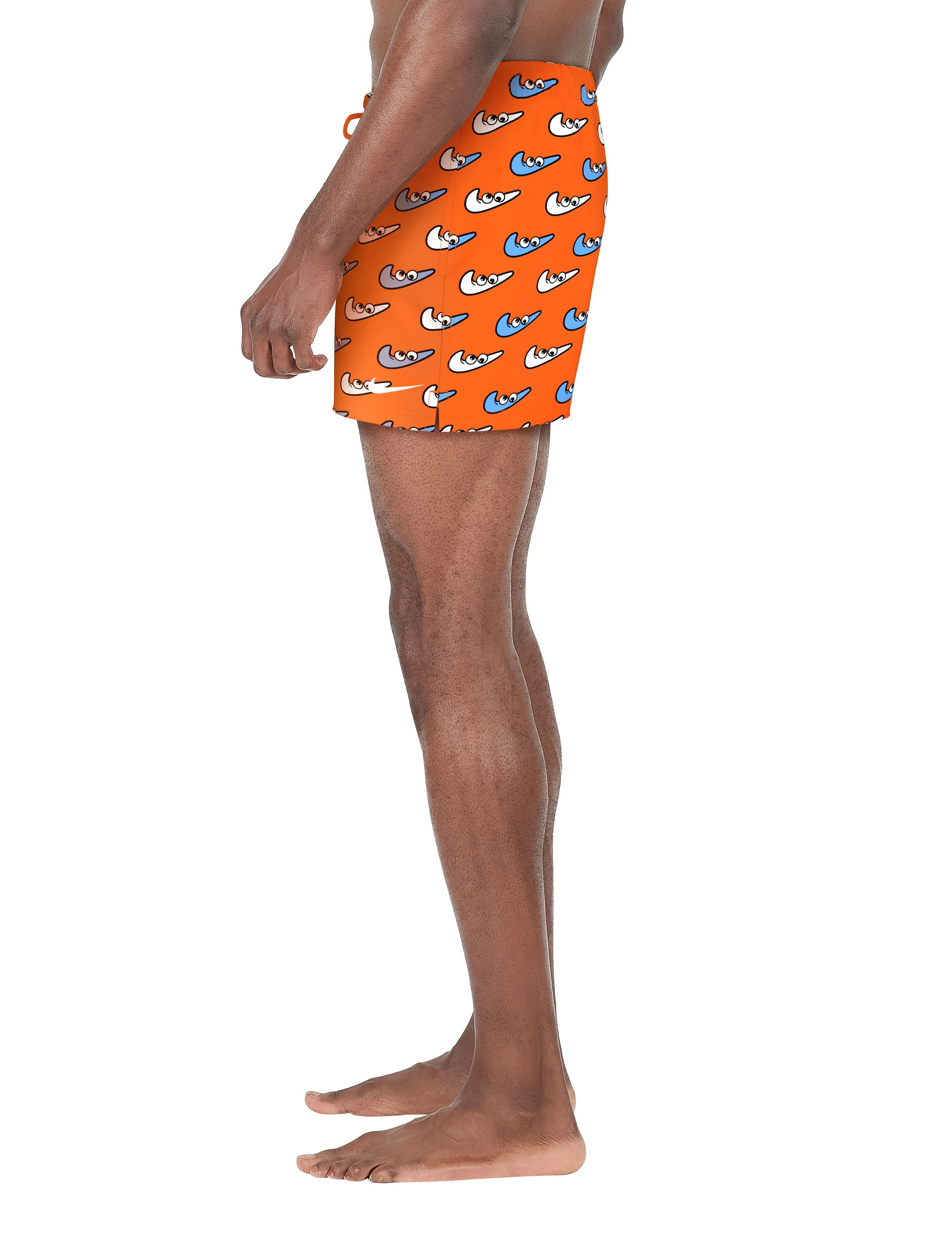 NIKE SWIM - Nike Multi Print 5" Volley Short - swim shorts - orange blaze - 5
