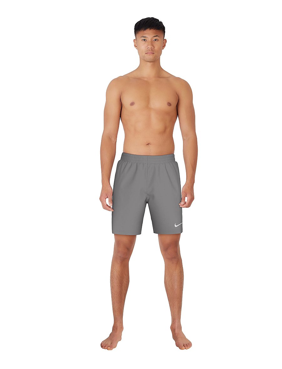 NIKE SWIM - Nike Essential Lap 7" Volley Short - badbyxor - cool grey - 4