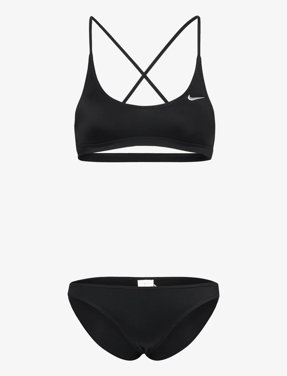 NIKE SWIM - Nike Solid Lace Up Bikini Set - bikinis - black - 0