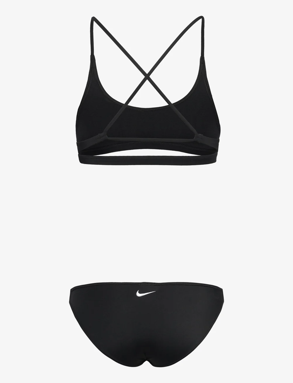 NIKE SWIM - Nike Solid Lace Up Bikini Set - bikinis - black - 1