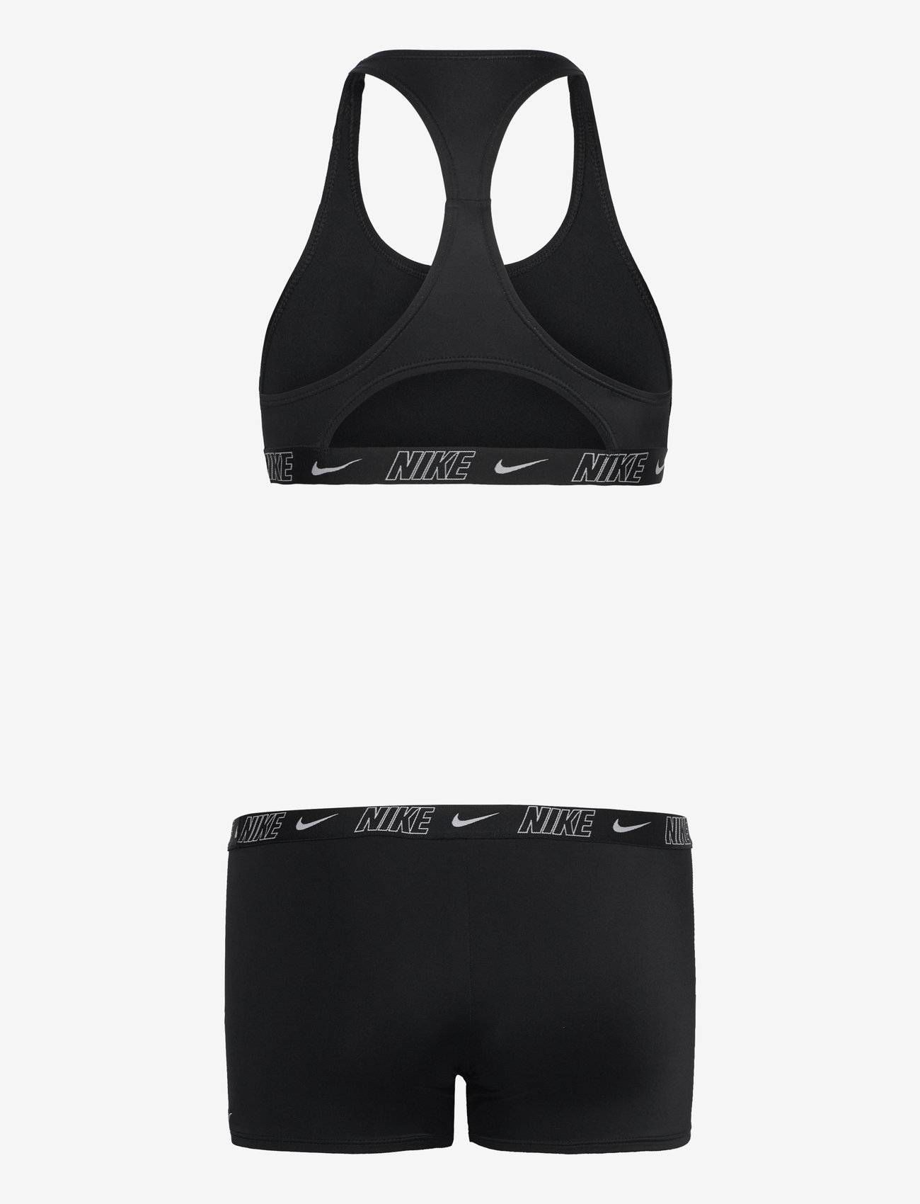 NIKE SWIM - Nike Logo Tape Racerback Short Set - 2 pièces - black - 1