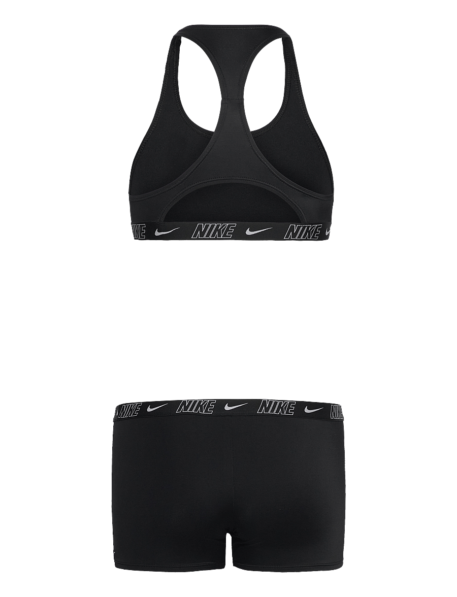 NIKE SWIM - Nike Logo Tape Racerback Short Set - 2 pièces - black - 1