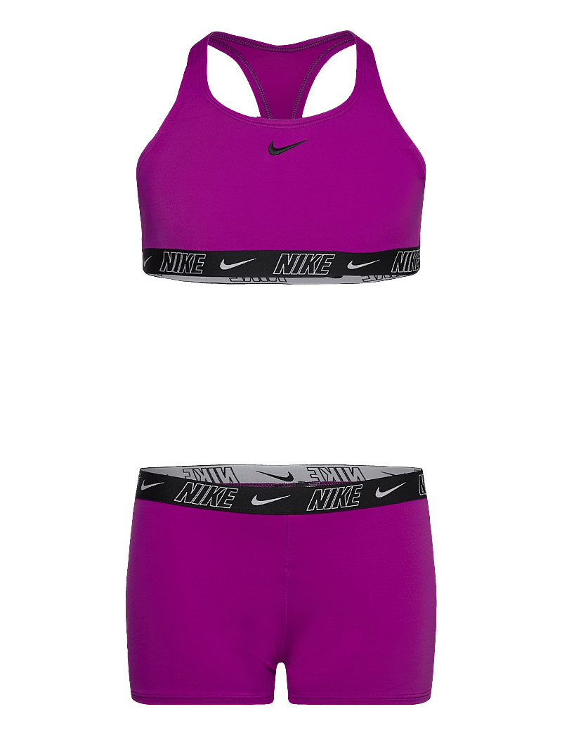 NIKE SWIM - Nike Logo Tape Racerback Short Set - bikini - vivid purple - 0