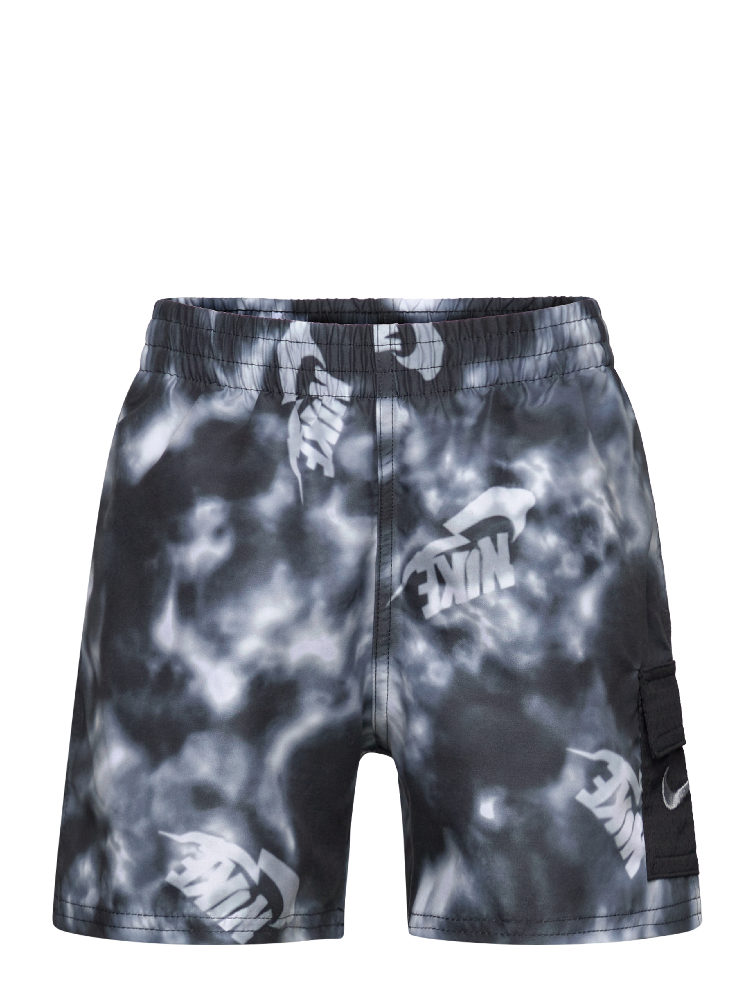 NIKE SWIM Nike Water Tie Dye Cargo Pocket 4" Volley Short - Badkläder - WOLF GREY / grey