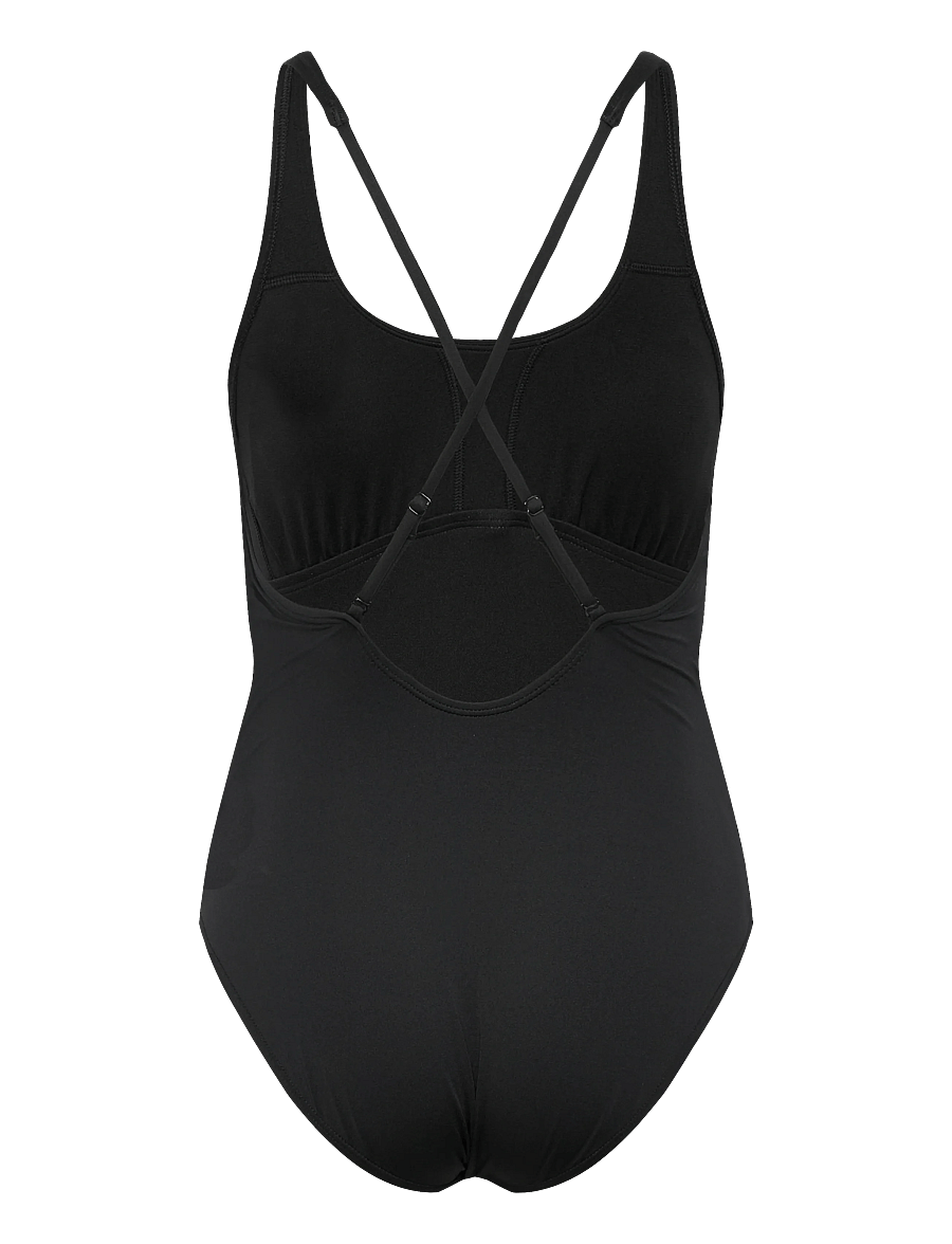 NIKE SWIM - Nike Essential Scoop Neck One Piece - spordi ujumisriided - black - 2