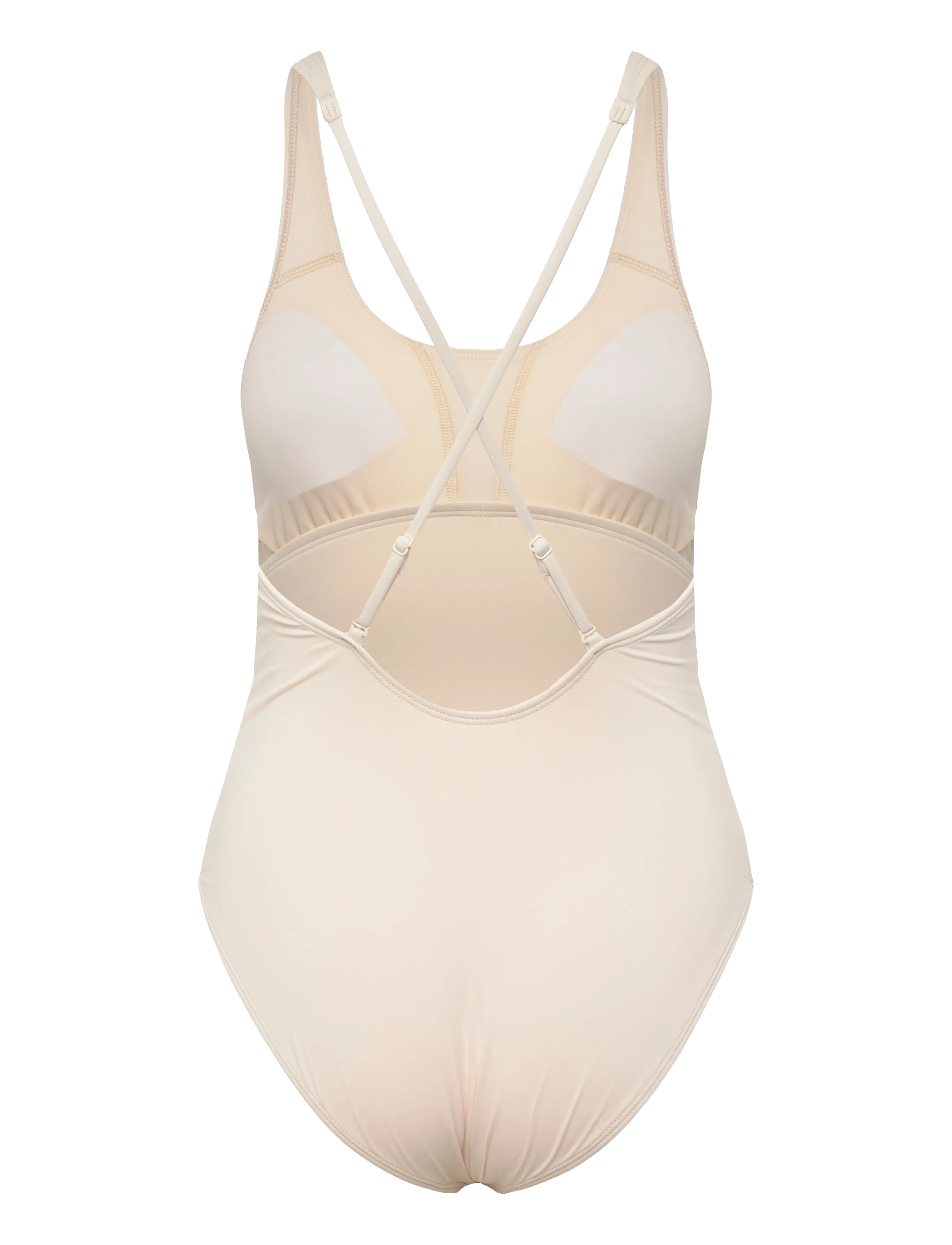 NIKE SWIM - Nike Essential Scoop Neck One Piece - sports swimwear - chalk - 2