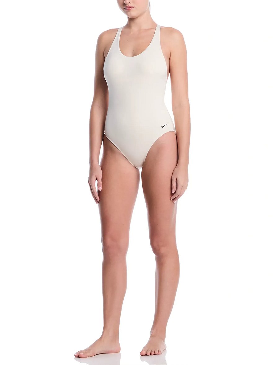 NIKE SWIM - Nike Essential Scoop Neck One Piece - spordi ujumisriided - chalk - 5