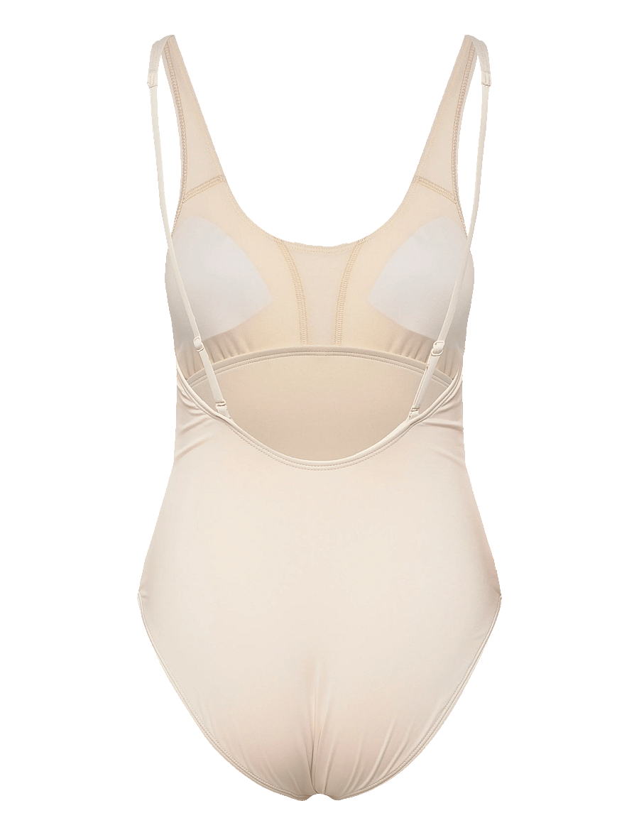 NIKE SWIM - Nike Essential Scoop Neck One Piece - spordi ujumisriided - chalk - 3