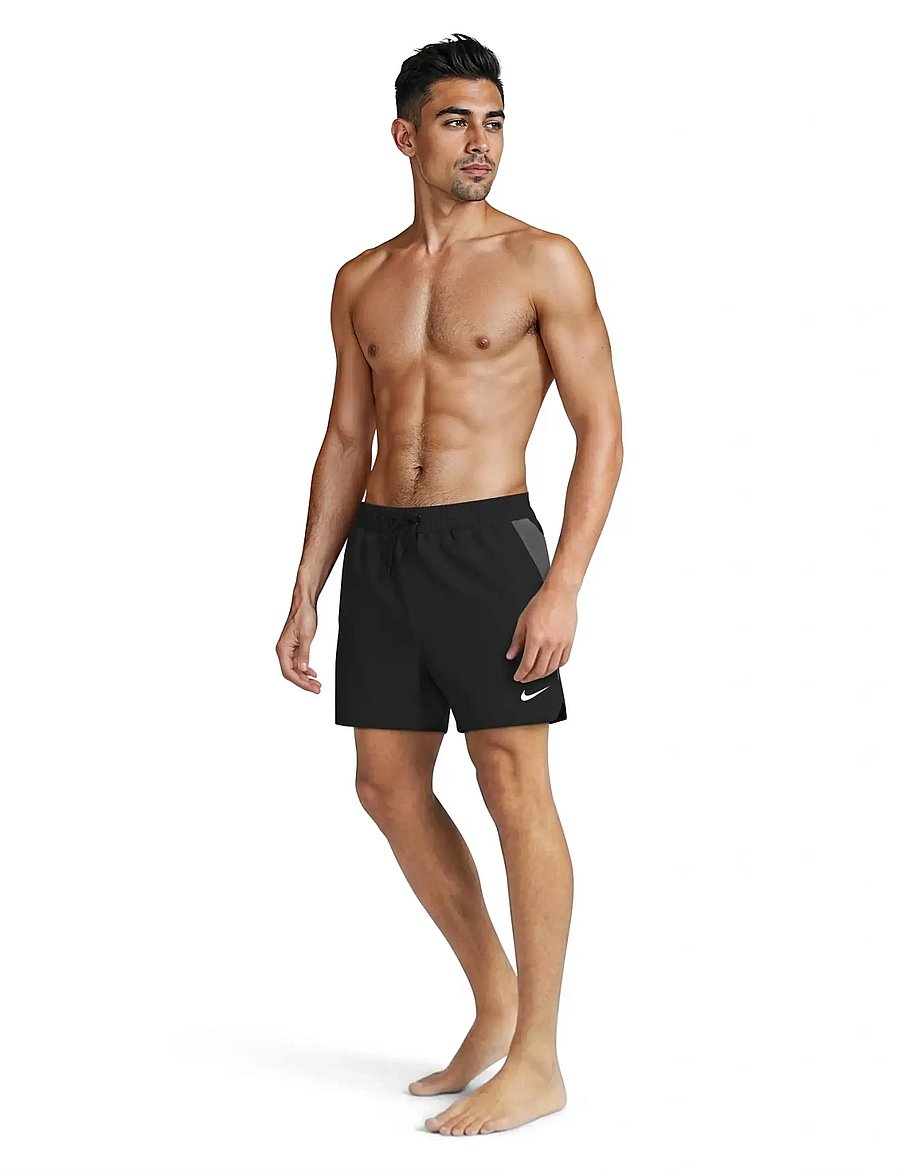 NIKE SWIM - Nike Contend Essential 5" Volley Short - sundskýlur - black - 0