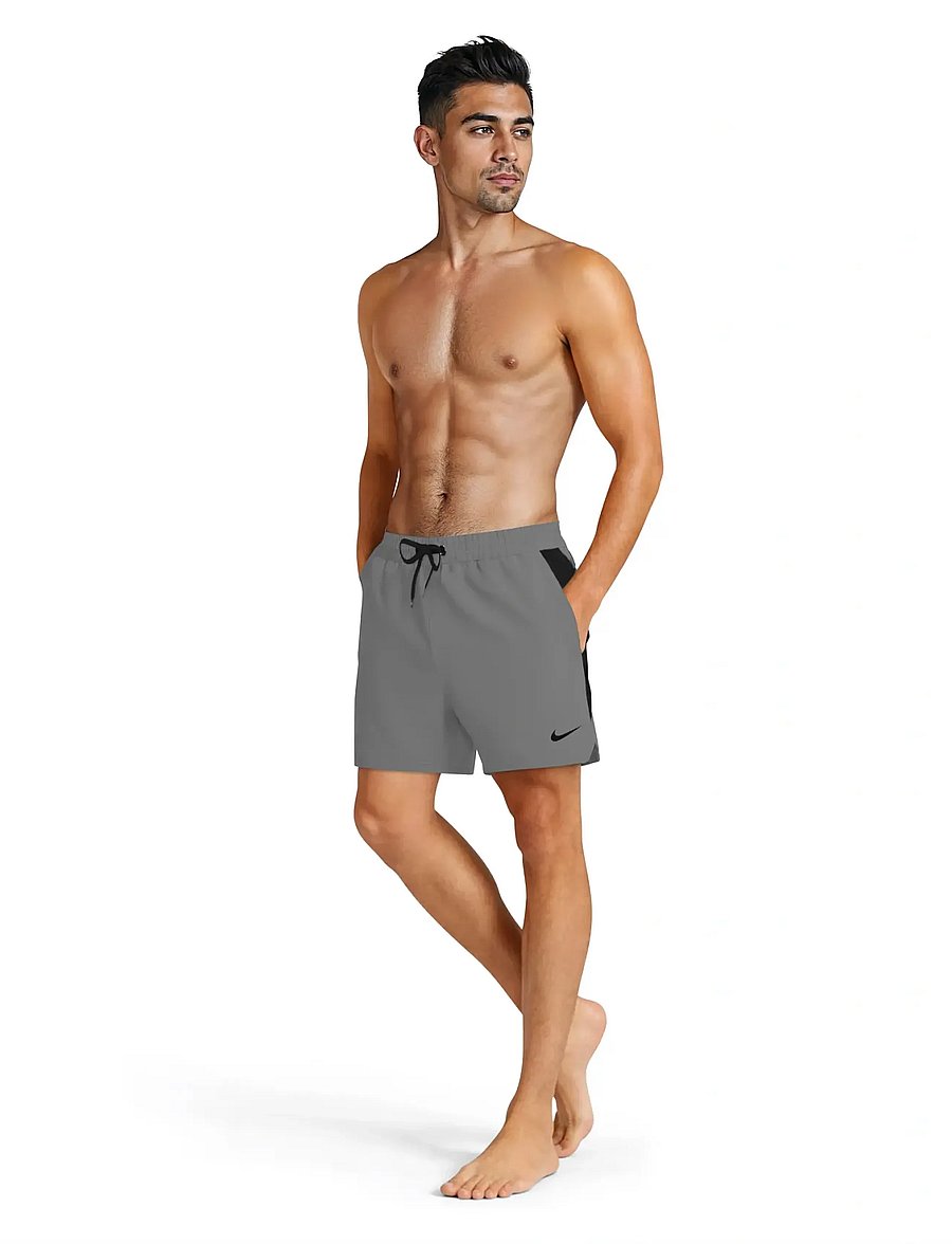 NIKE SWIM - Nike Contend Essential 5" Volley Short - badehosen - cool grey - 0
