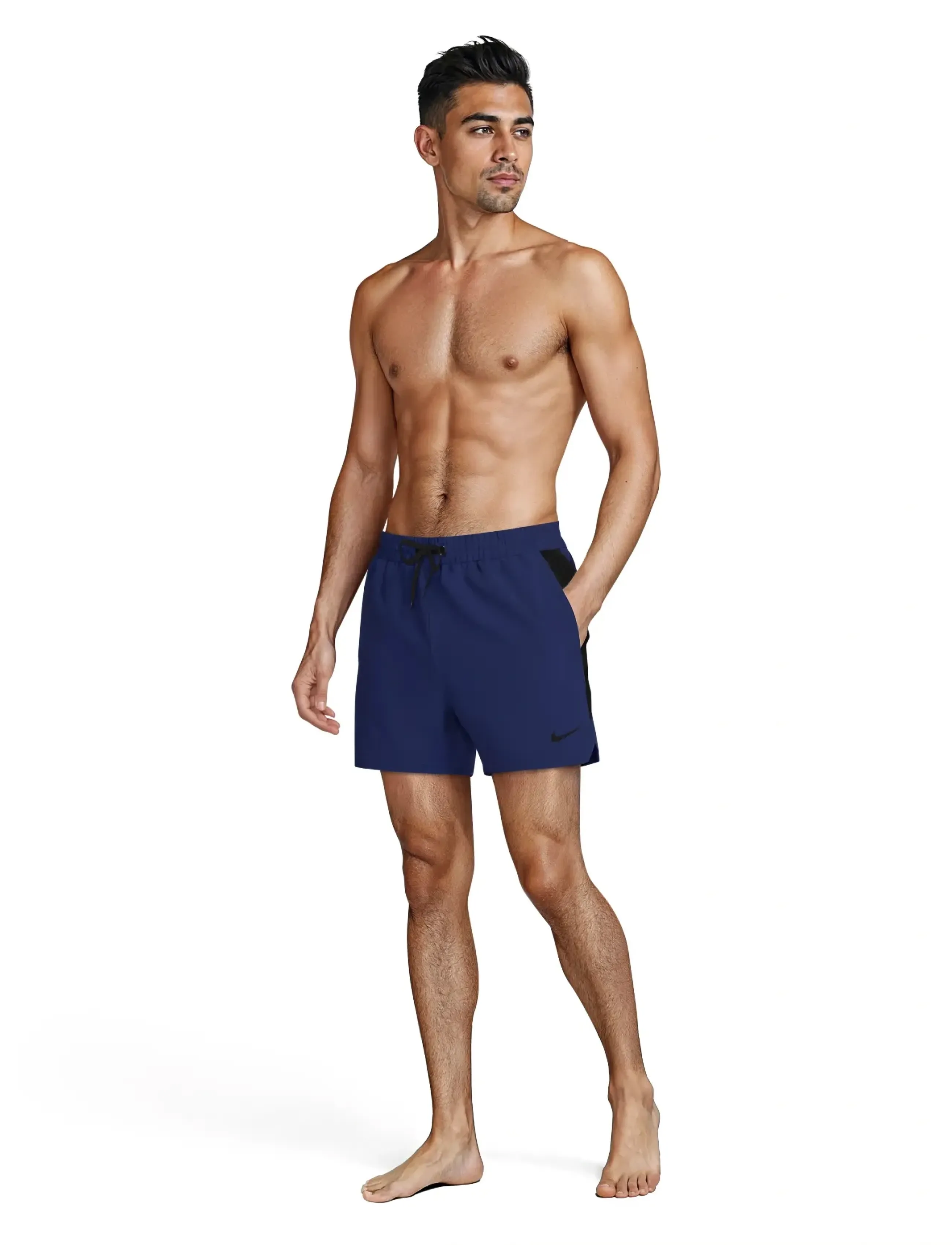 NIKE SWIM Nike Contend Essential 5" Volley Short, Mænd, Volley Badeshorts, Navy, Str: L