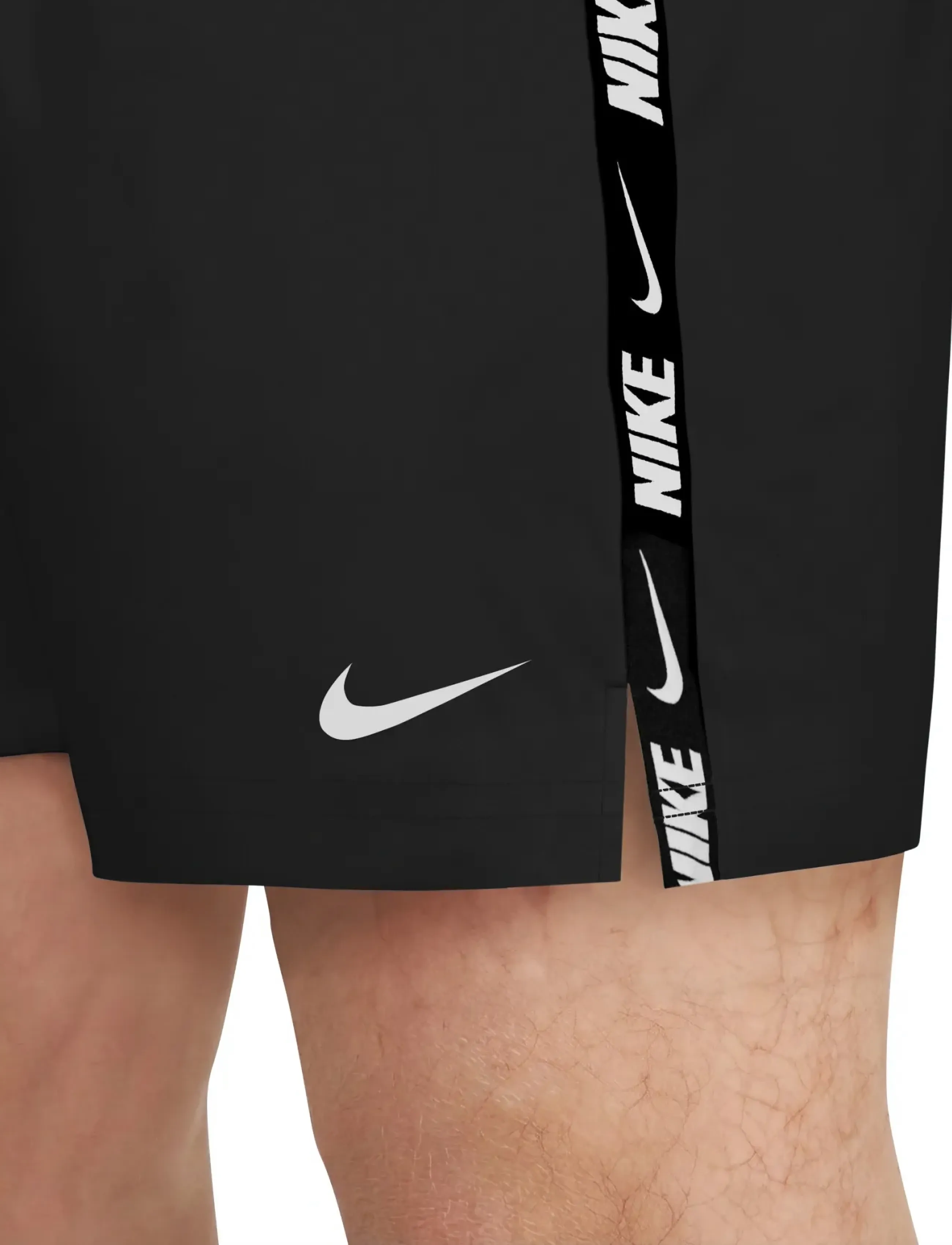 NIKE SWIM Nike Breaker Logo Tape 5" Volley Short - Bademode - BLACK / black