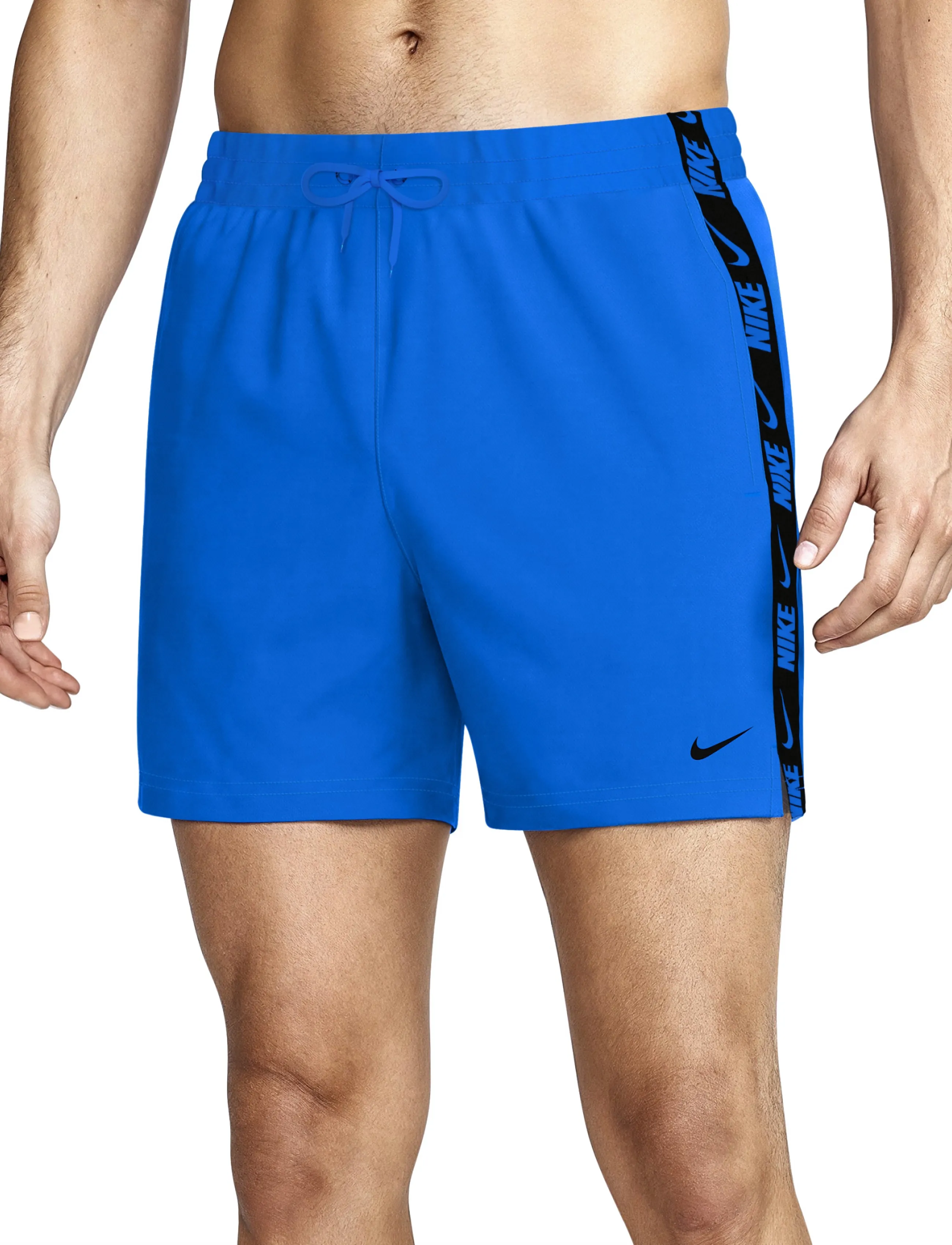 NIKE SWIM - Nike Breaker Logo Tape 5" Volley Short - lühikesed ujumispüksid - blue crystal - 0