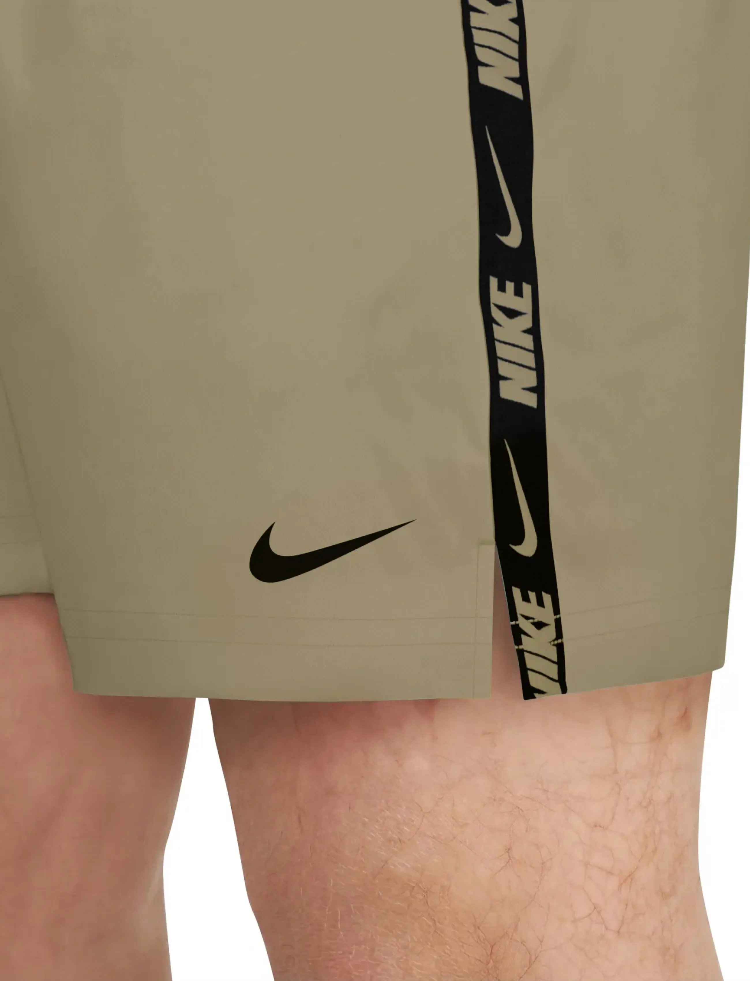 NIKE SWIM Nike Breaker Logo Tape 5" Volley Short - Bademode - PARACHUTE BEIGE / beige