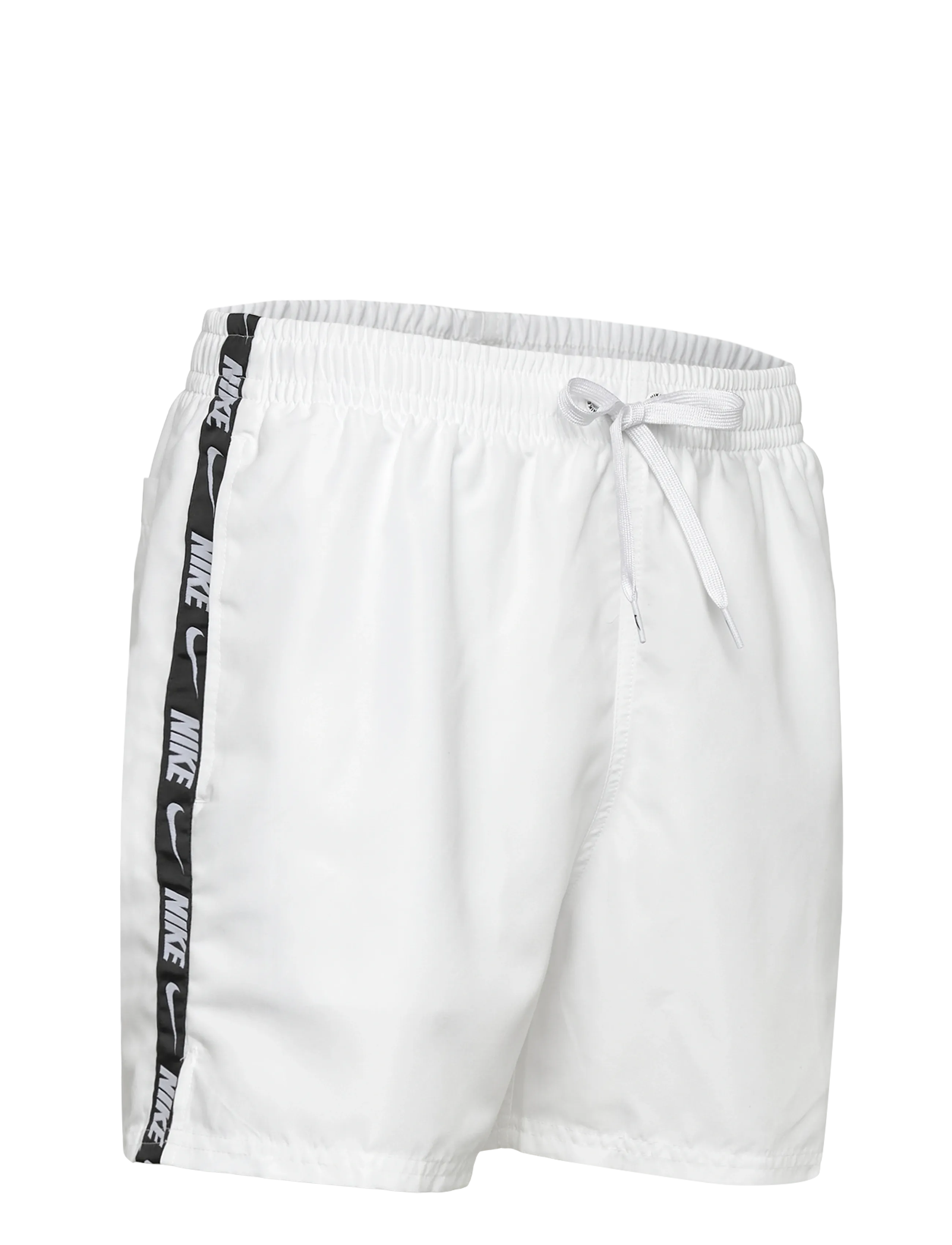 NIKE SWIM - Nike Breaker Logo Tape 5" Volley Short - badehosen - white - 3
