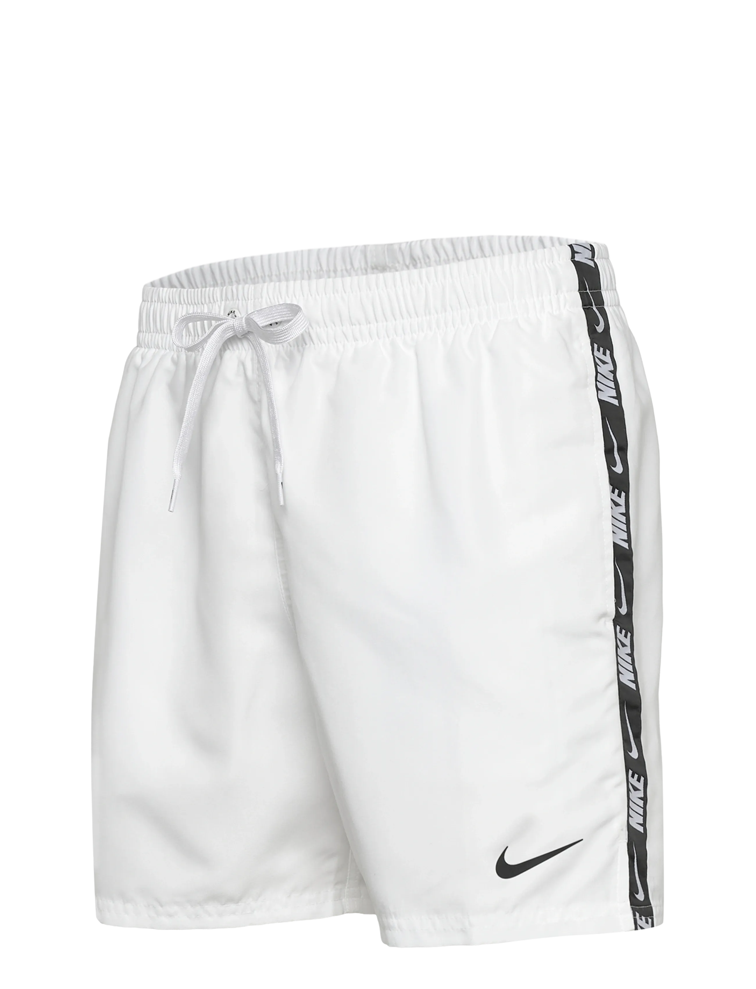 NIKE SWIM - Nike Breaker Logo Tape 5" Volley Short - badehosen - white - 4