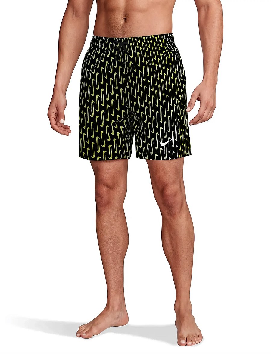NIKE SWIM - Nike Breaker Swoosh Link 5" Volley Short - swim shorts - black - 3