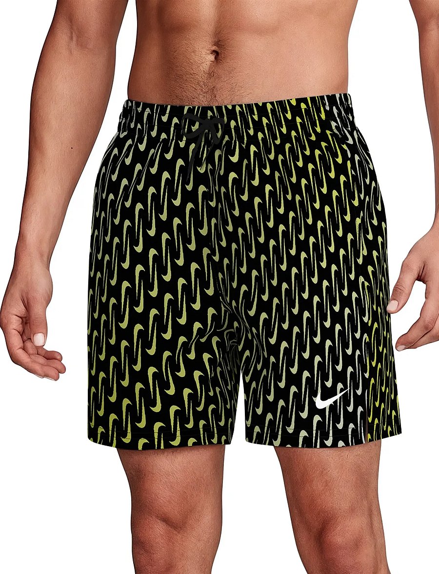 NIKE SWIM - Nike Breaker Swoosh Link 5" Volley Short - swim shorts - black - 4