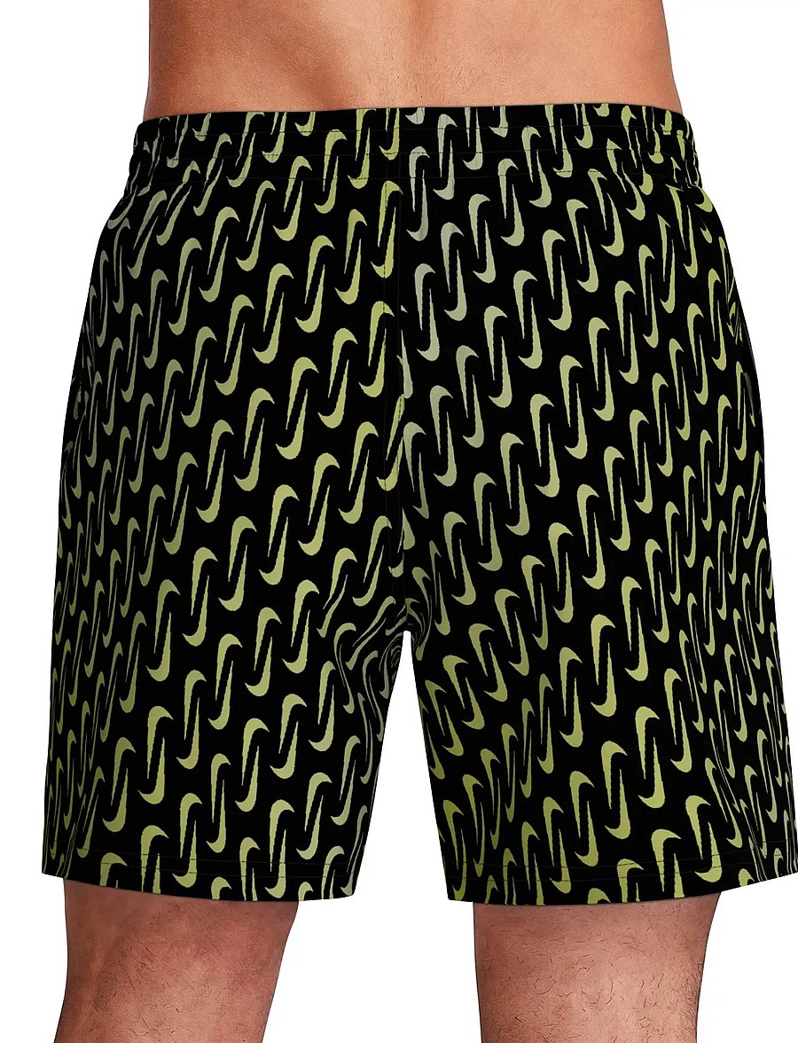 NIKE SWIM - Nike Breaker Swoosh Link 5" Volley Short - swim shorts - black - 5