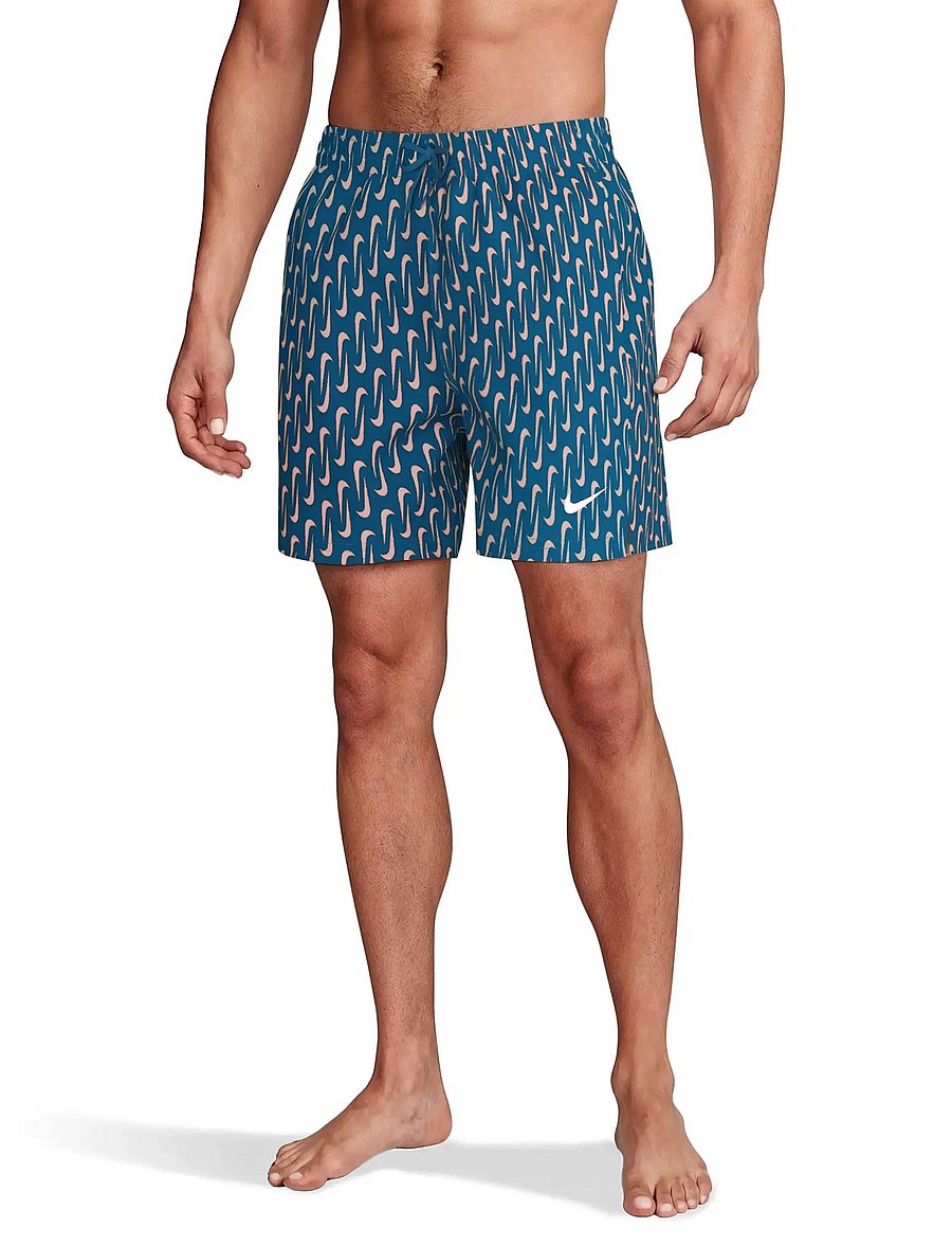 NIKE SWIM - Nike Breaker Swoosh Link 5" Volley Short - lühikesed ujumispüksid - green abyss - 3