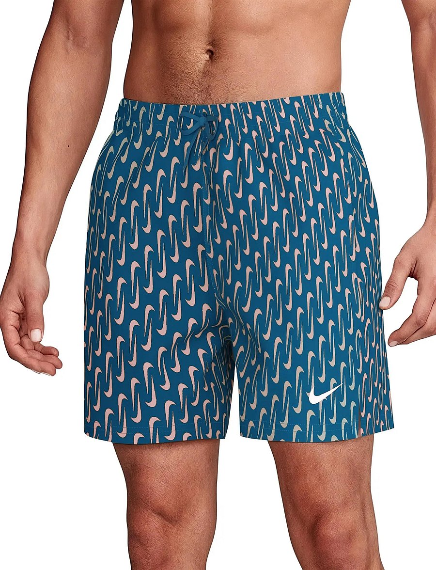 NIKE SWIM - Nike Breaker Swoosh Link 5" Volley Short - lühikesed ujumispüksid - green abyss - 4