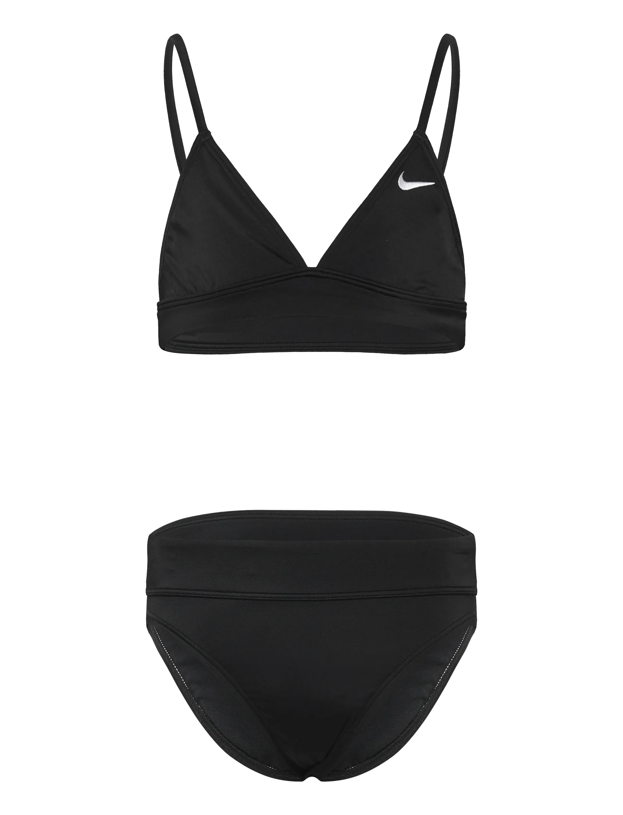 NIKE SWIM Nike Essential Triangle Bikini Set, 130-140, Sport, Schwarz - Bikinis, Kinder