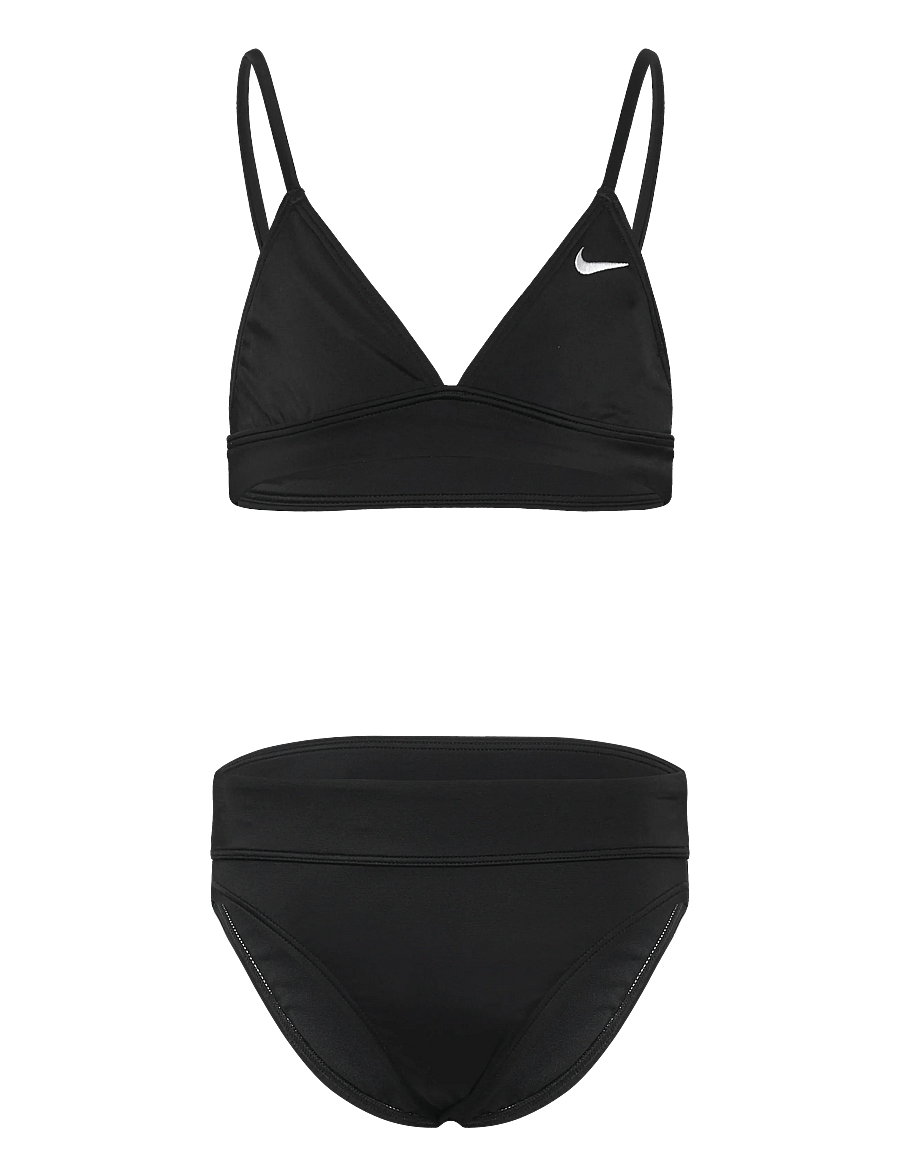 NIKE SWIM - Nike Essential Triangle Bikini Set - bikinis - black - 0